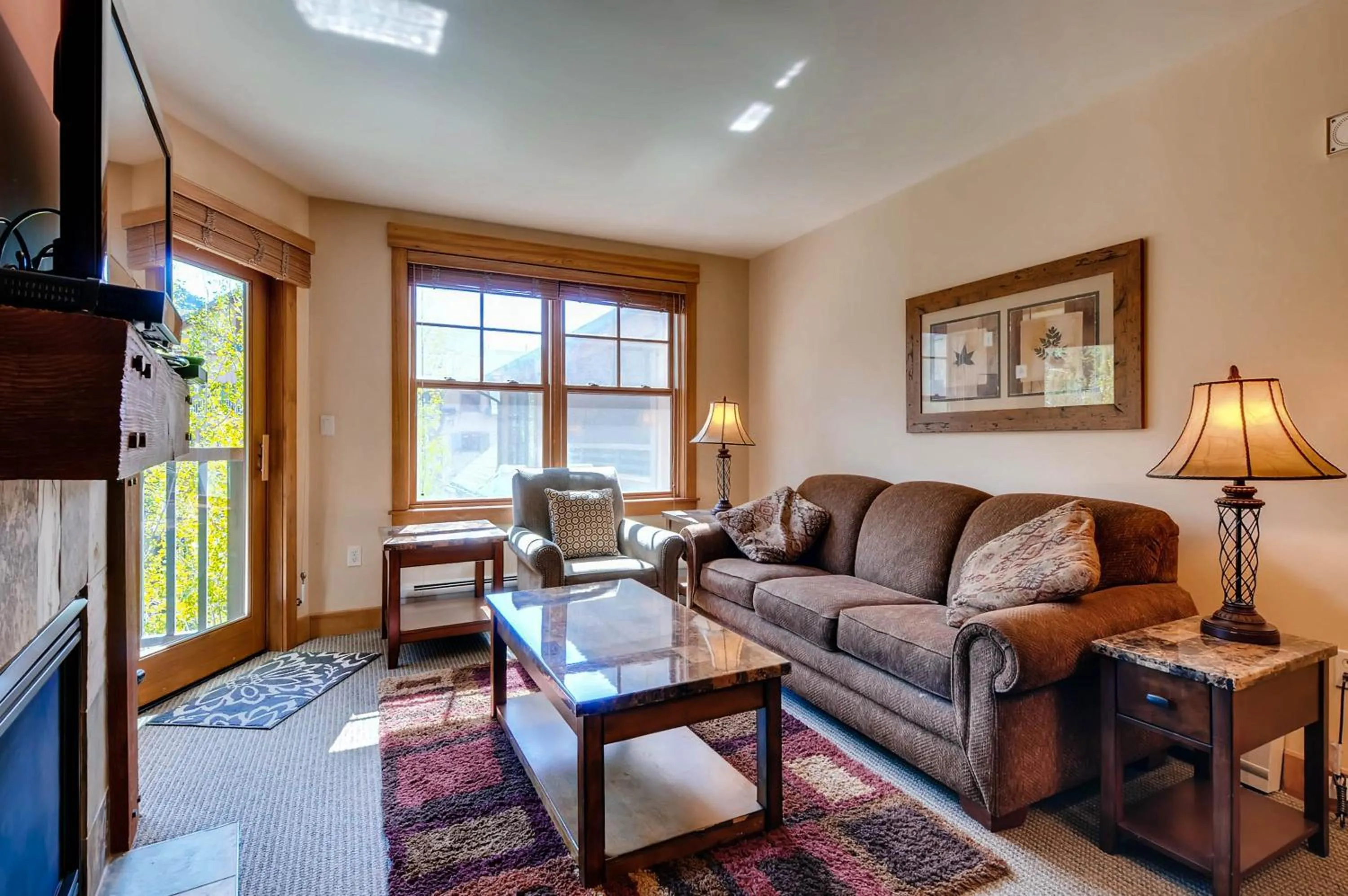 Living room in The Springs Condominiums by Vail Resorts