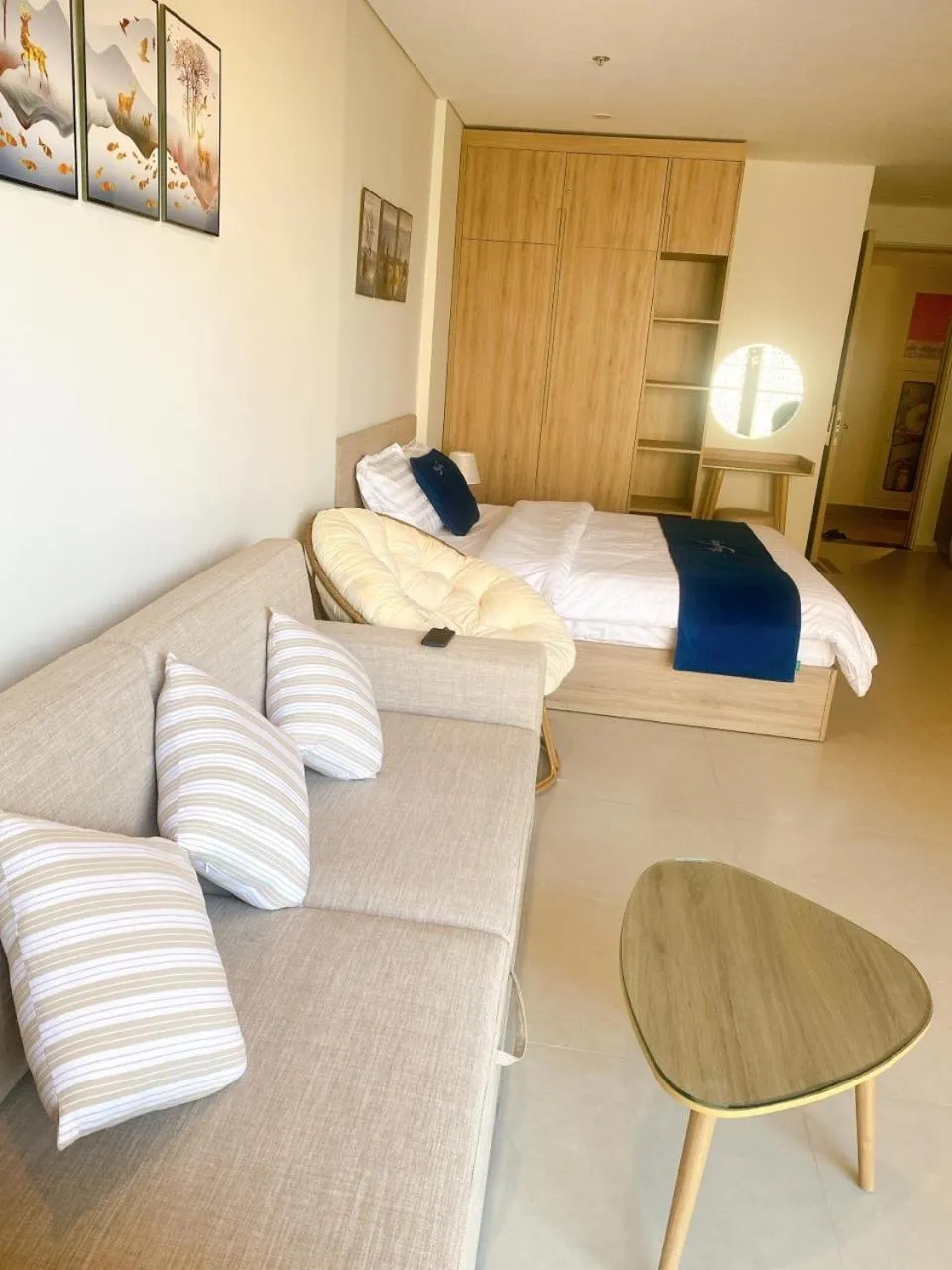 Bed in THE SÓNG CONDOTEL APARTMENT VŨNG TÀU