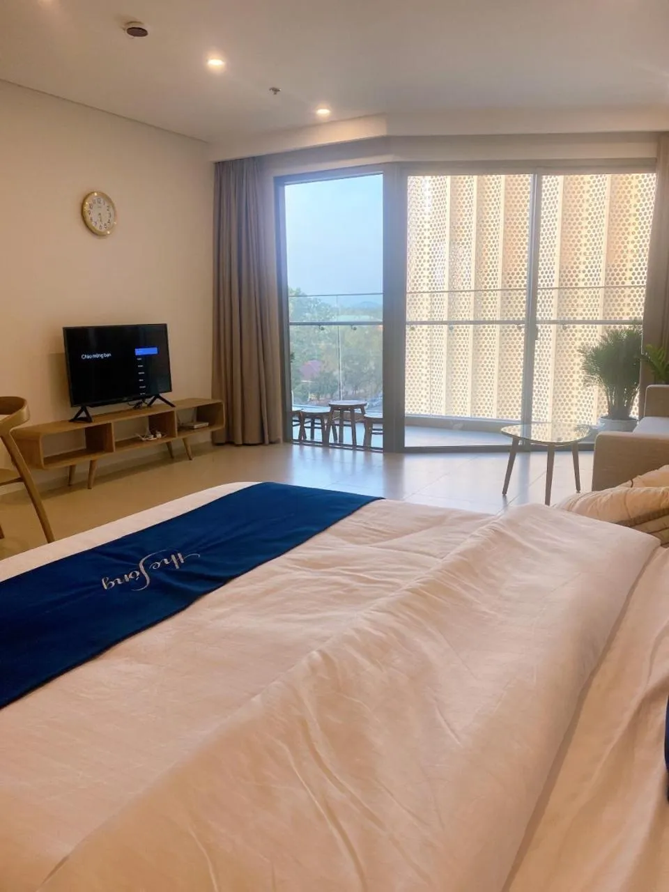 Bed in THE SÓNG CONDOTEL APARTMENT VŨNG TÀU