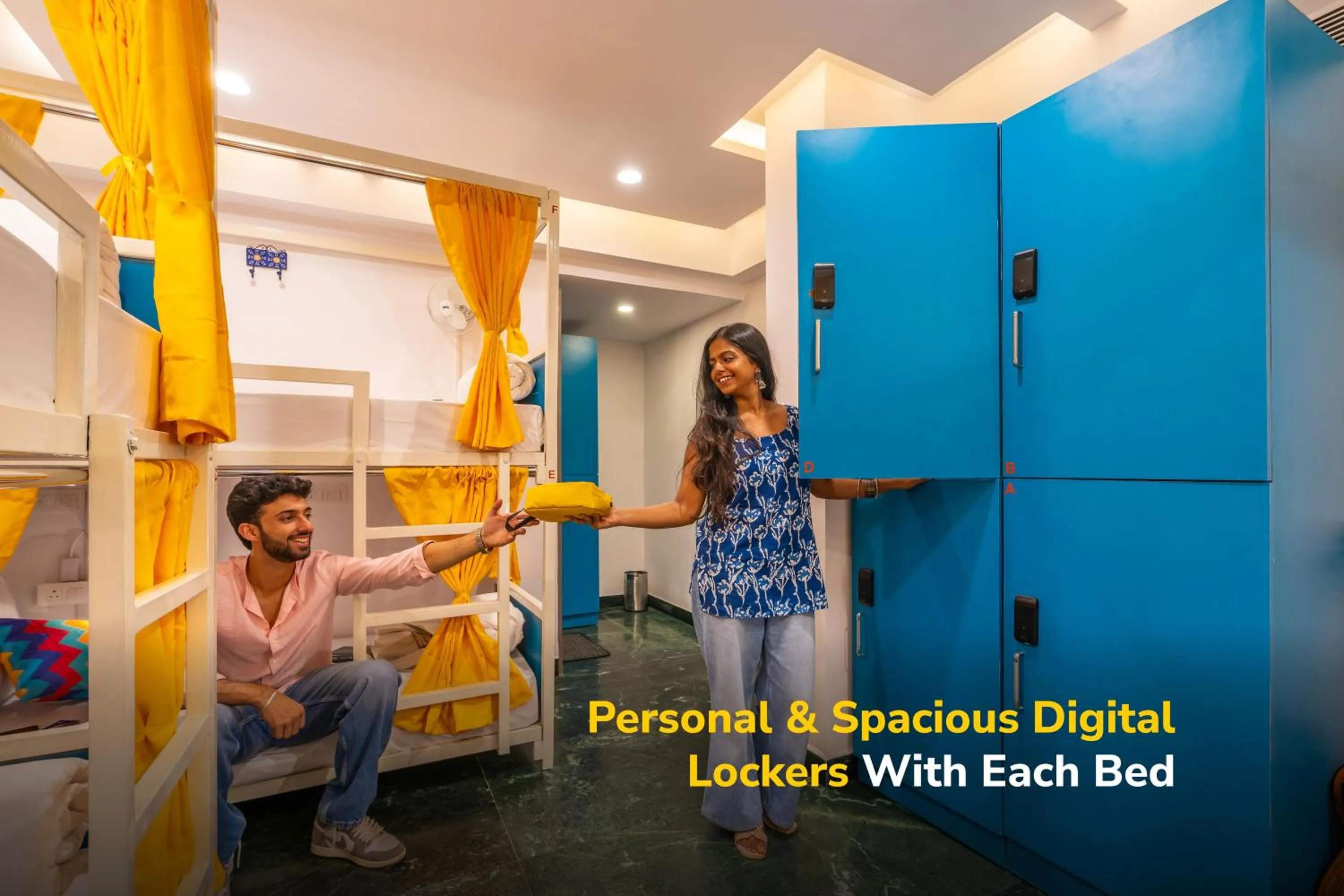 Bed in goSTOPS PLUS Goa, Vagator