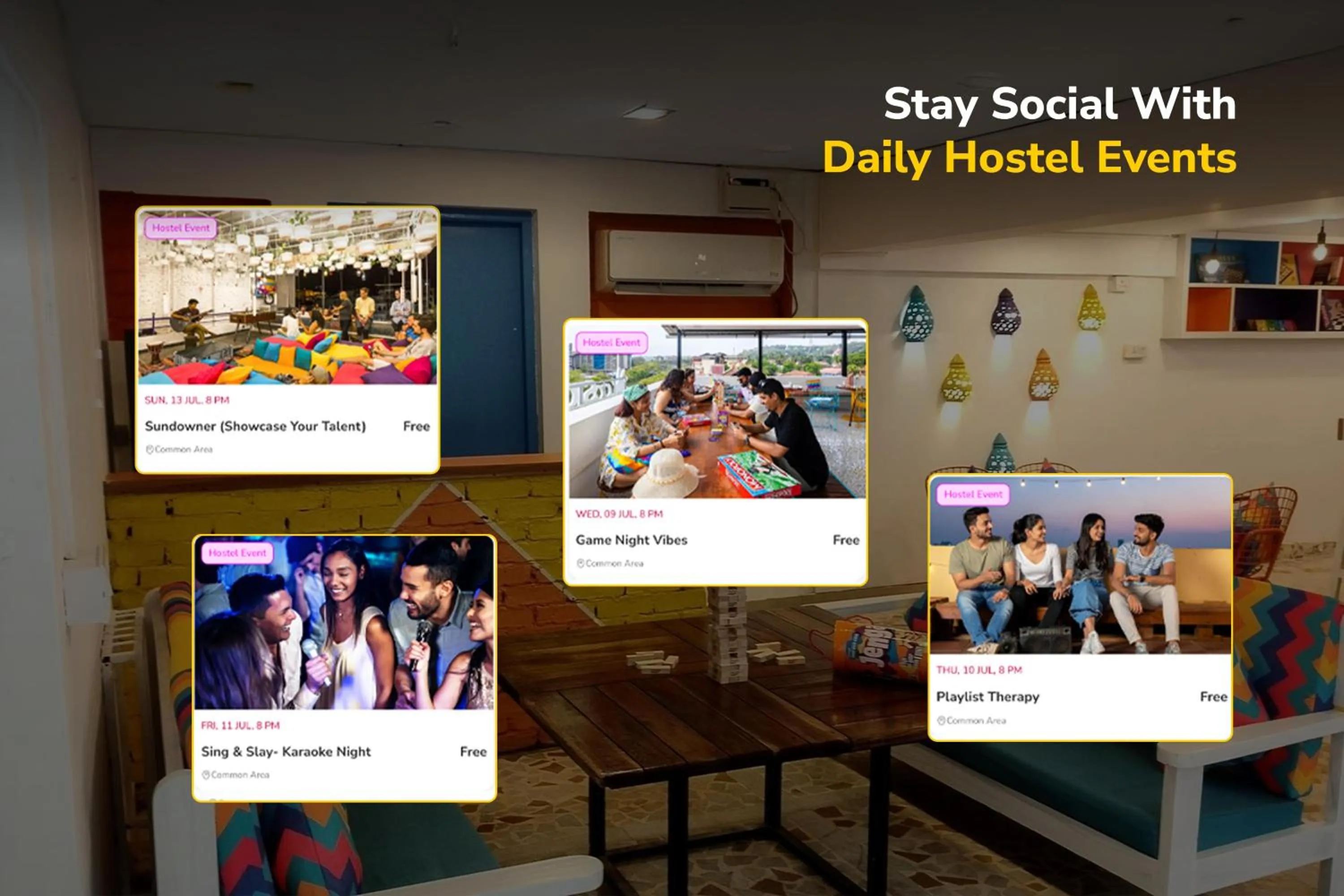 Text overlay in goSTOPS PLUS Goa, Vagator