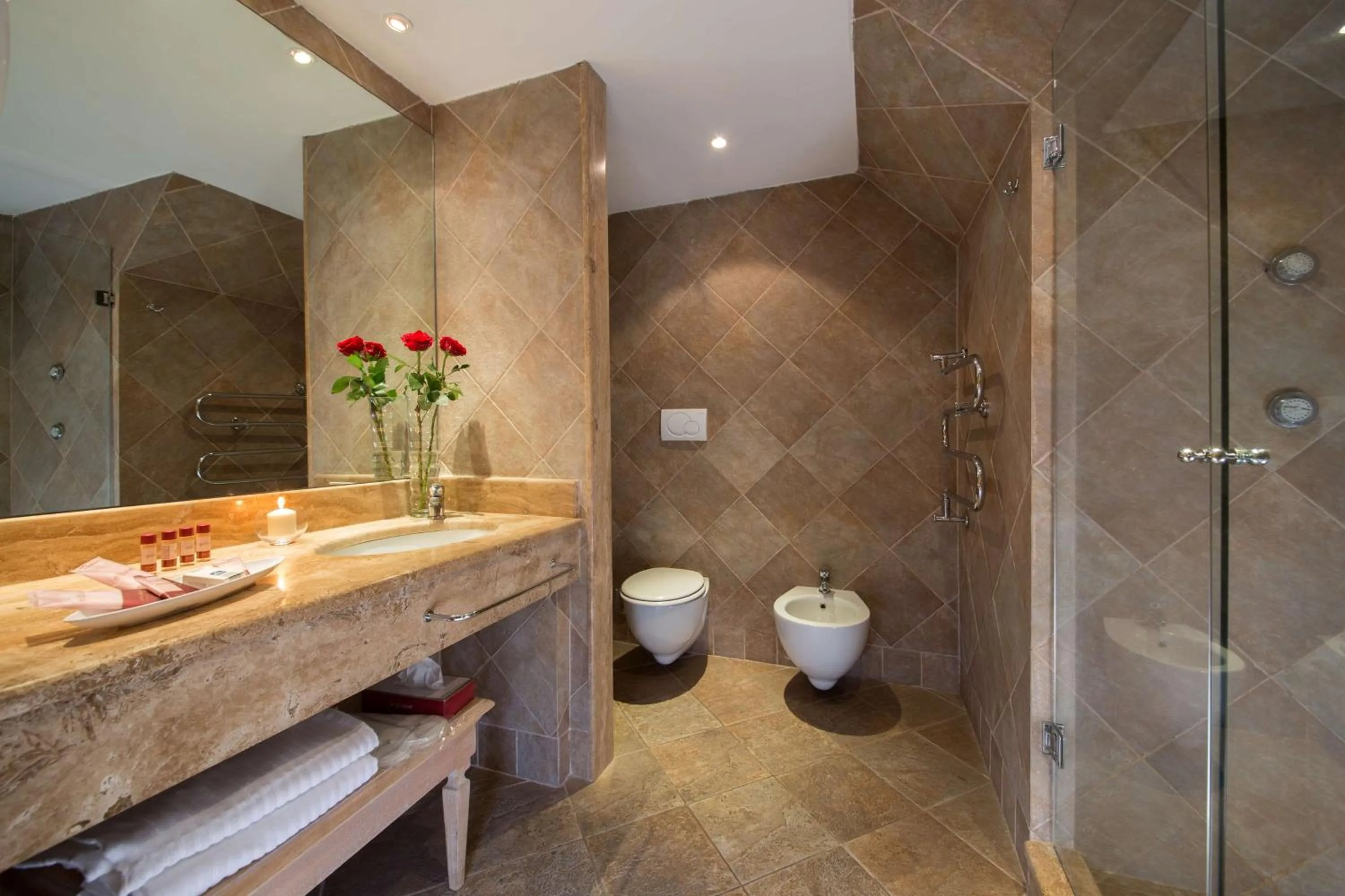 Shower in Best Western Park Hotel Roma Nord