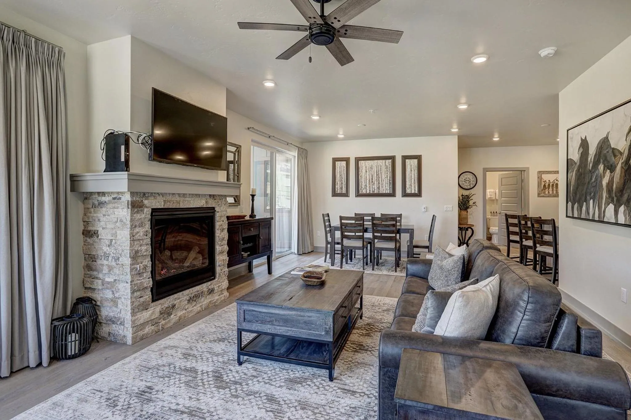 Living room in Clearwater Lofts by Vail Resorts