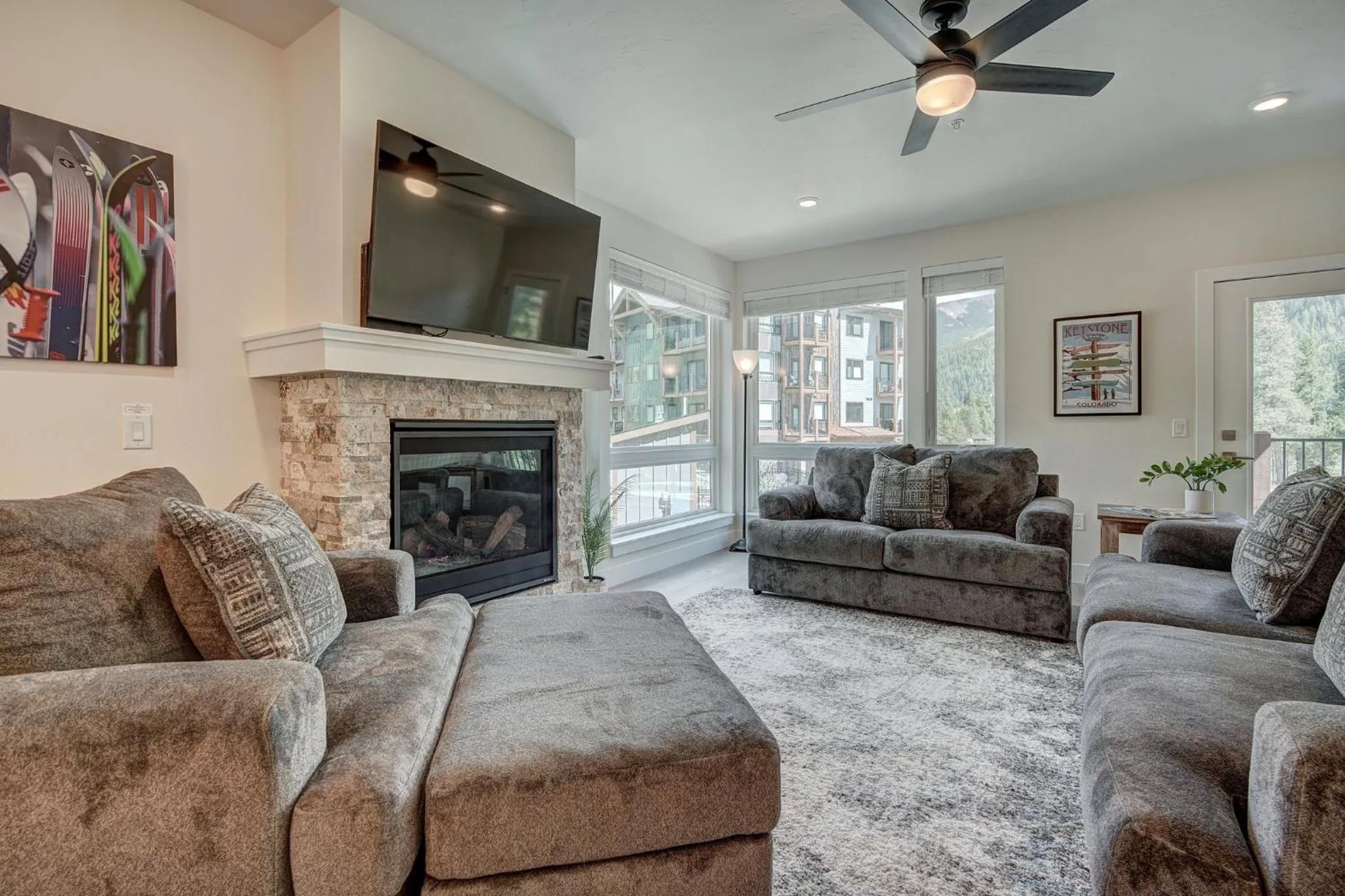 Living room in Clearwater Lofts by Vail Resorts