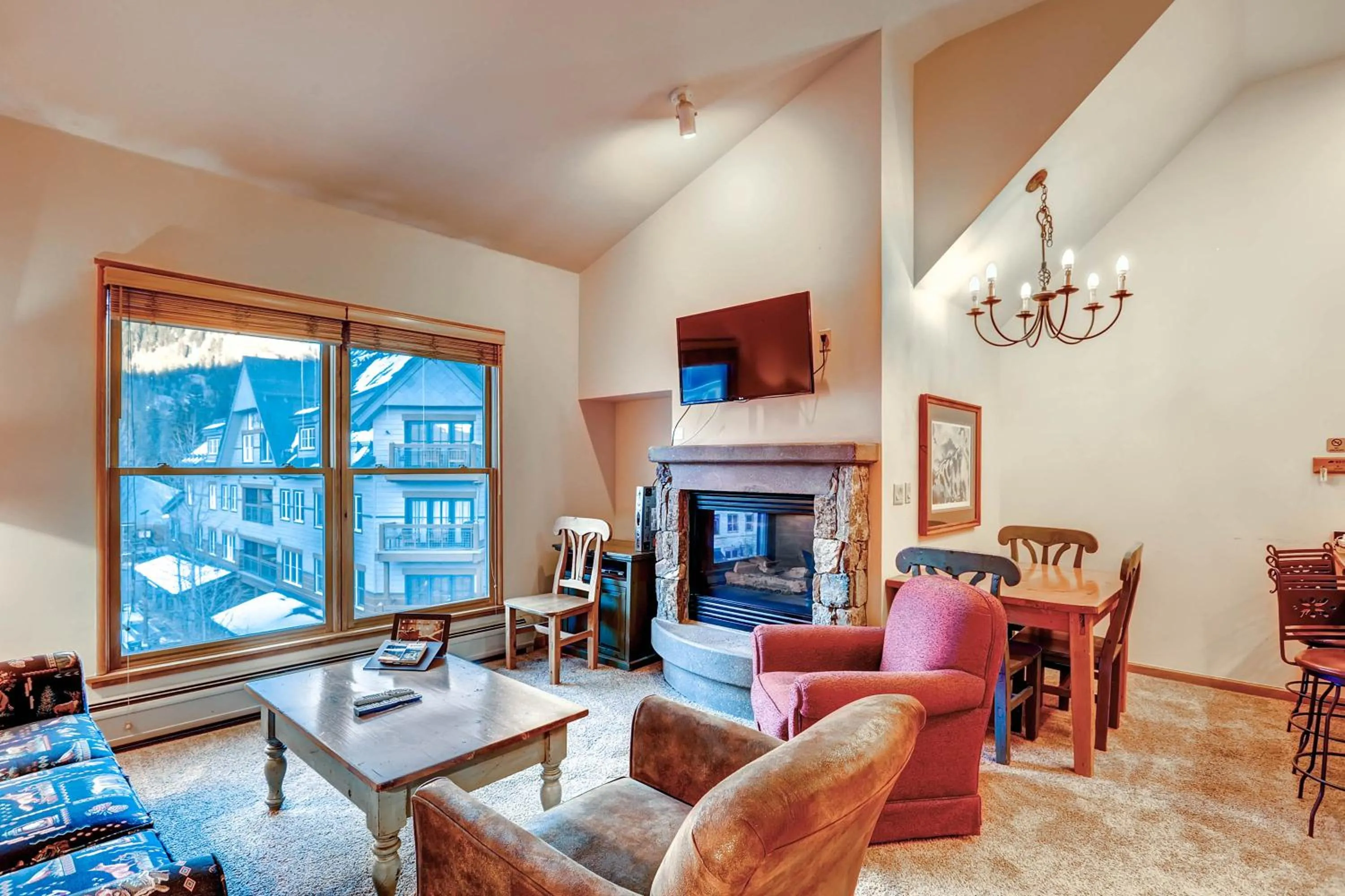 Living room in Jackpine & Black Bear Condos by Vail Resorts