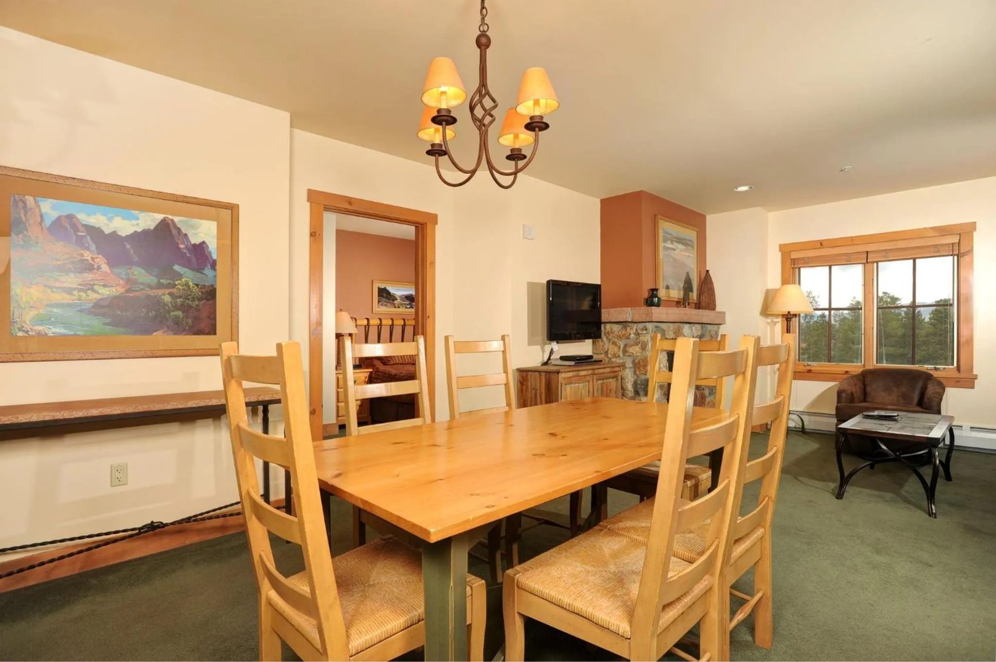 Dining area in Expedition Station Condos by Vail Resorts