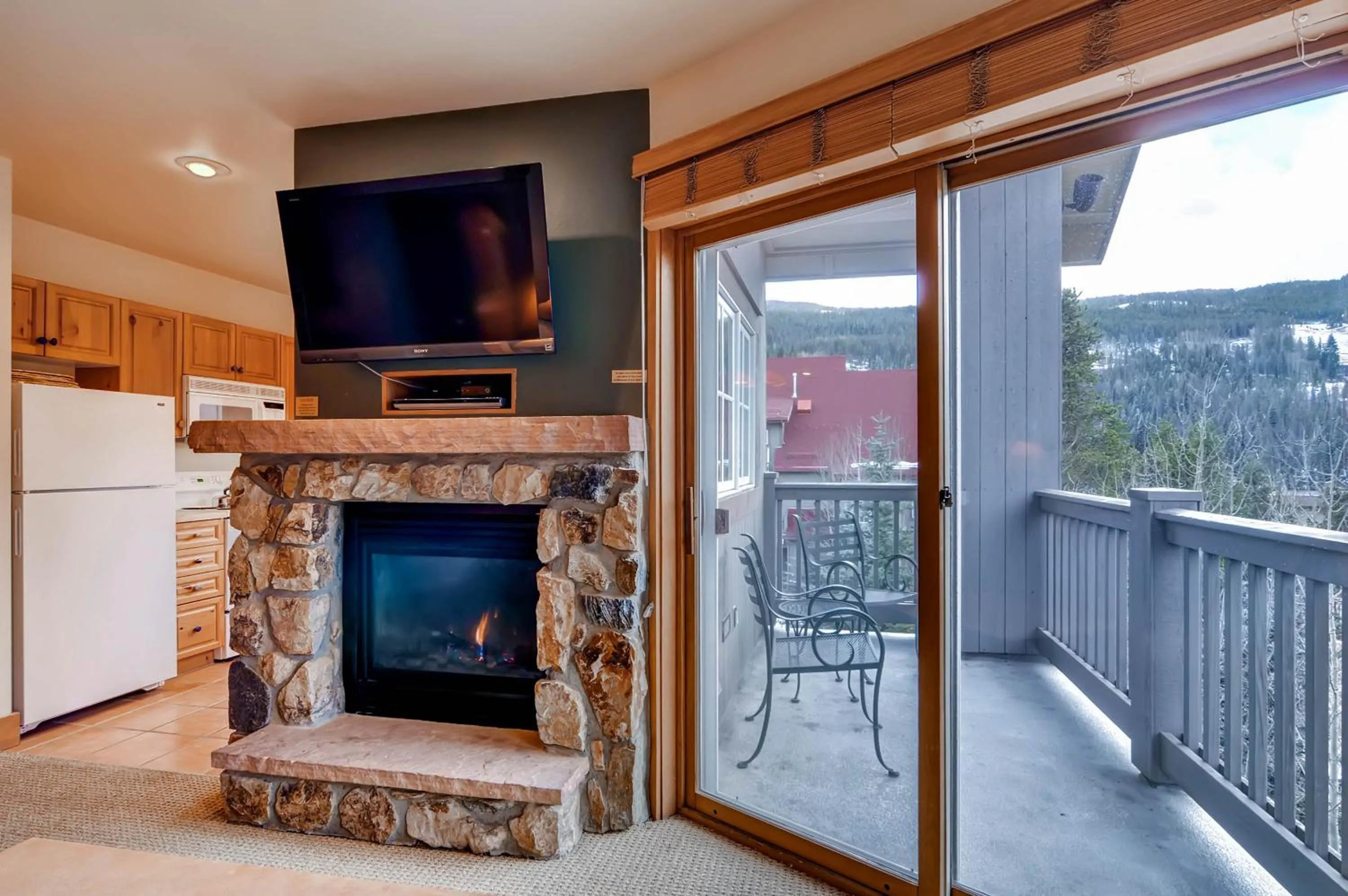 Living room in Expedition Station Condos by Vail Resorts