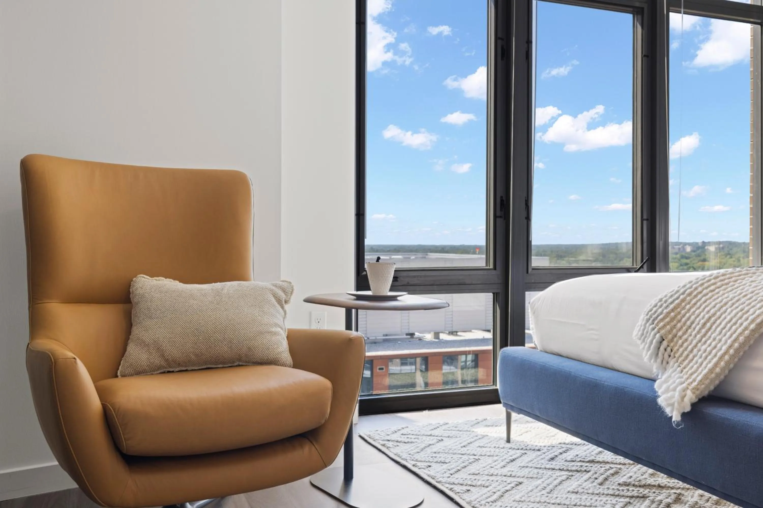 Bed in Placemakr Marymount Ballston