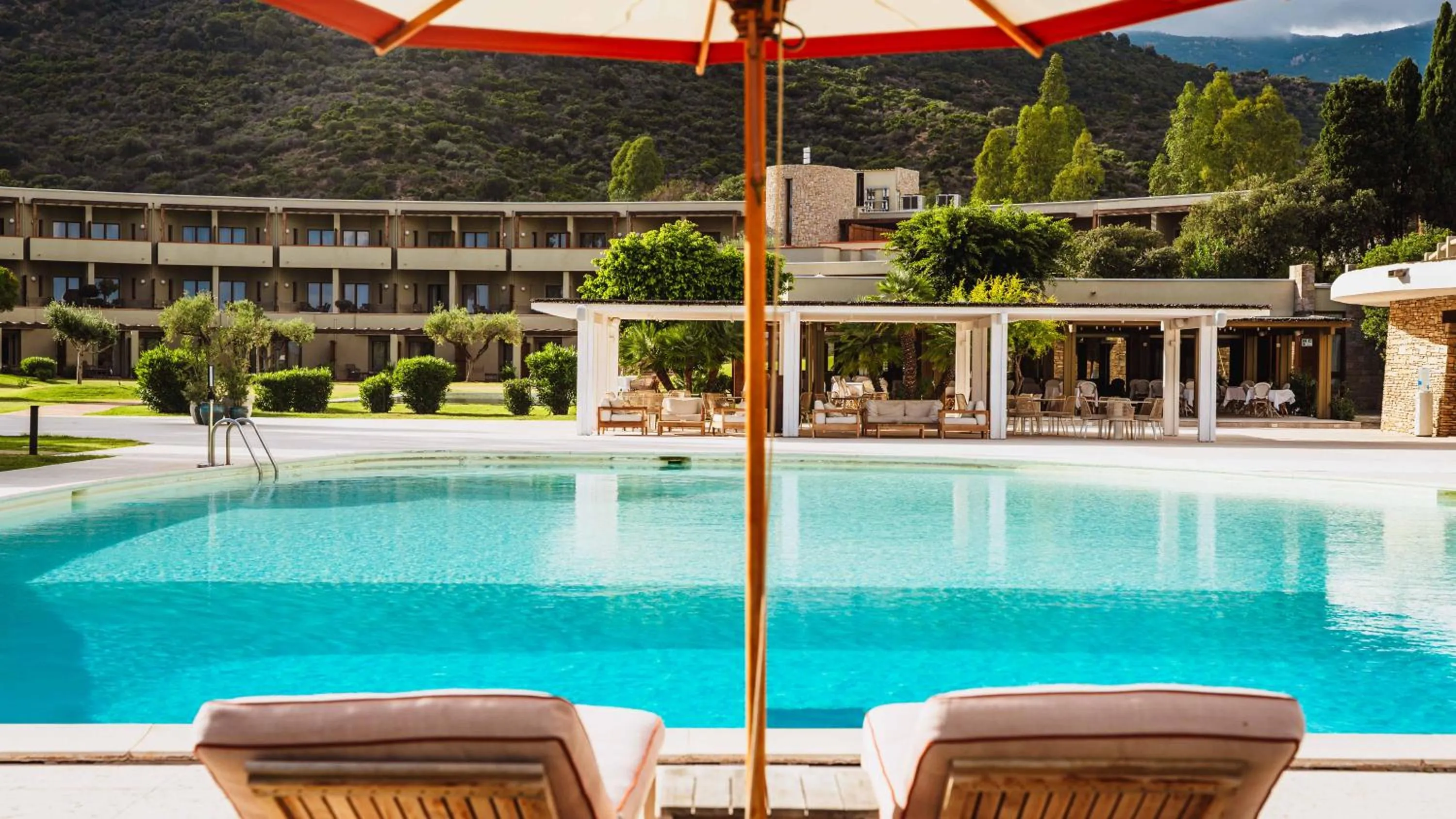 Swimming pool in Is Molas Resort