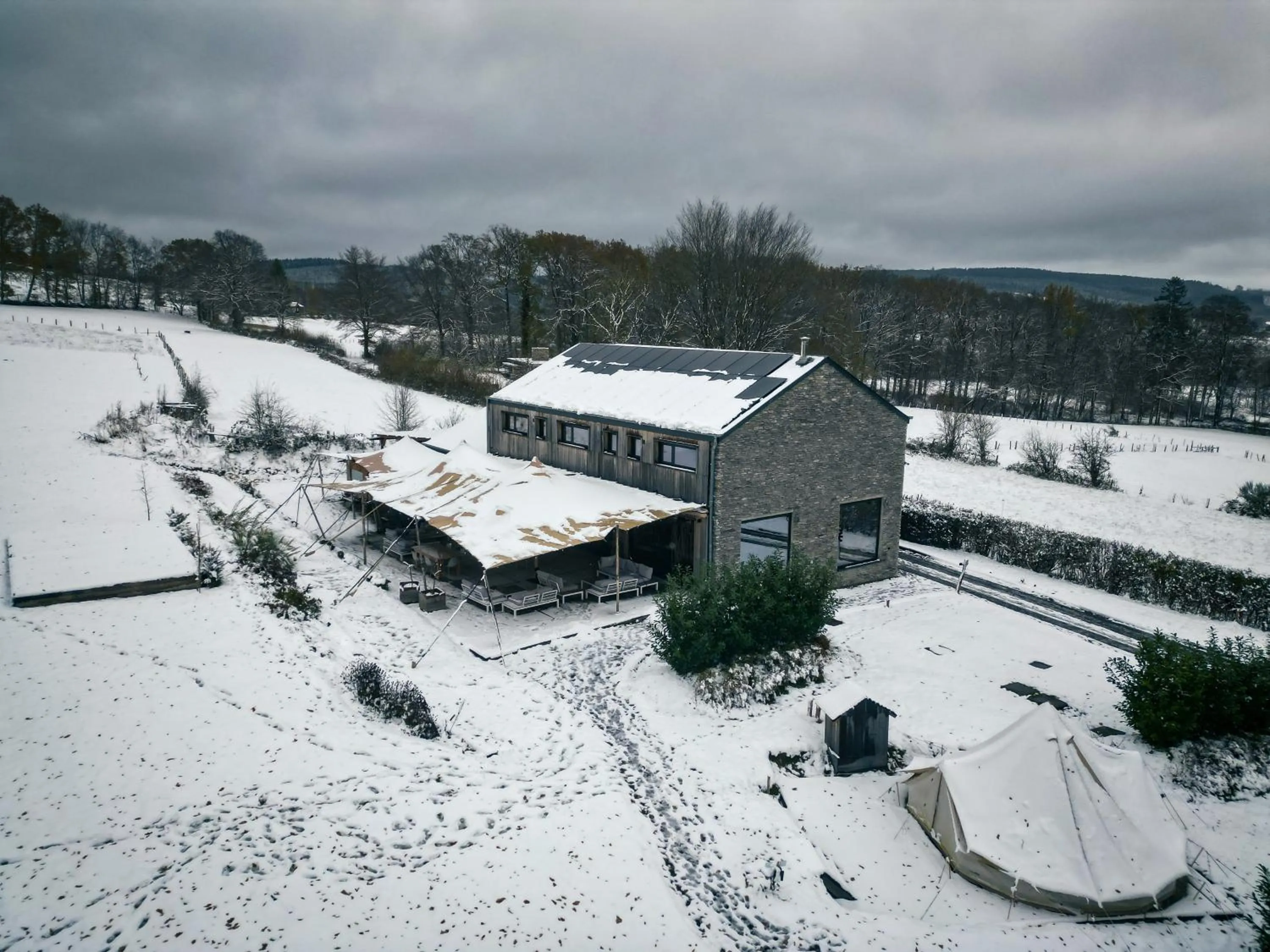 Bird's eye view in Le Domaine de Bra