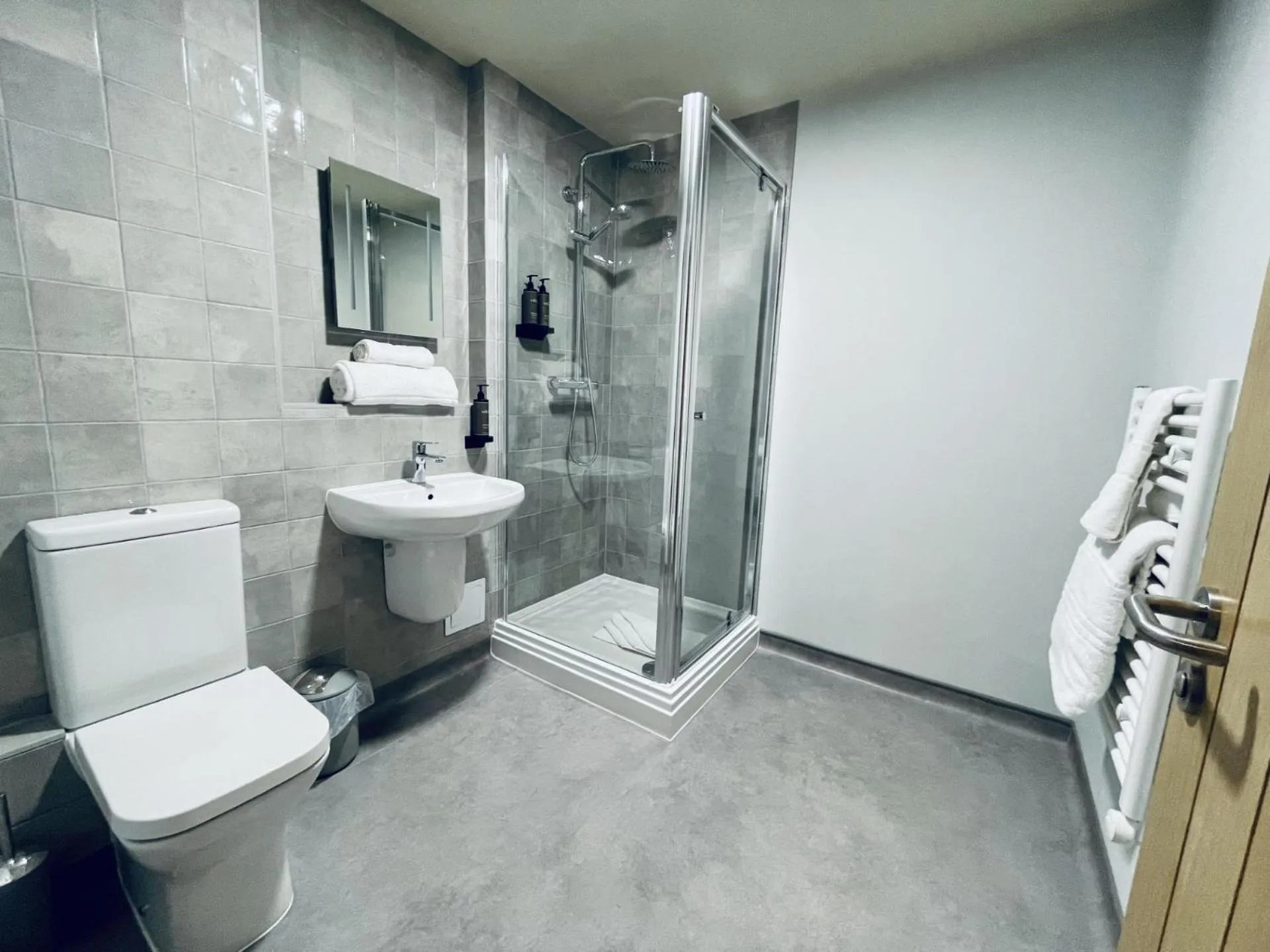 Shower in Park Head Hotel