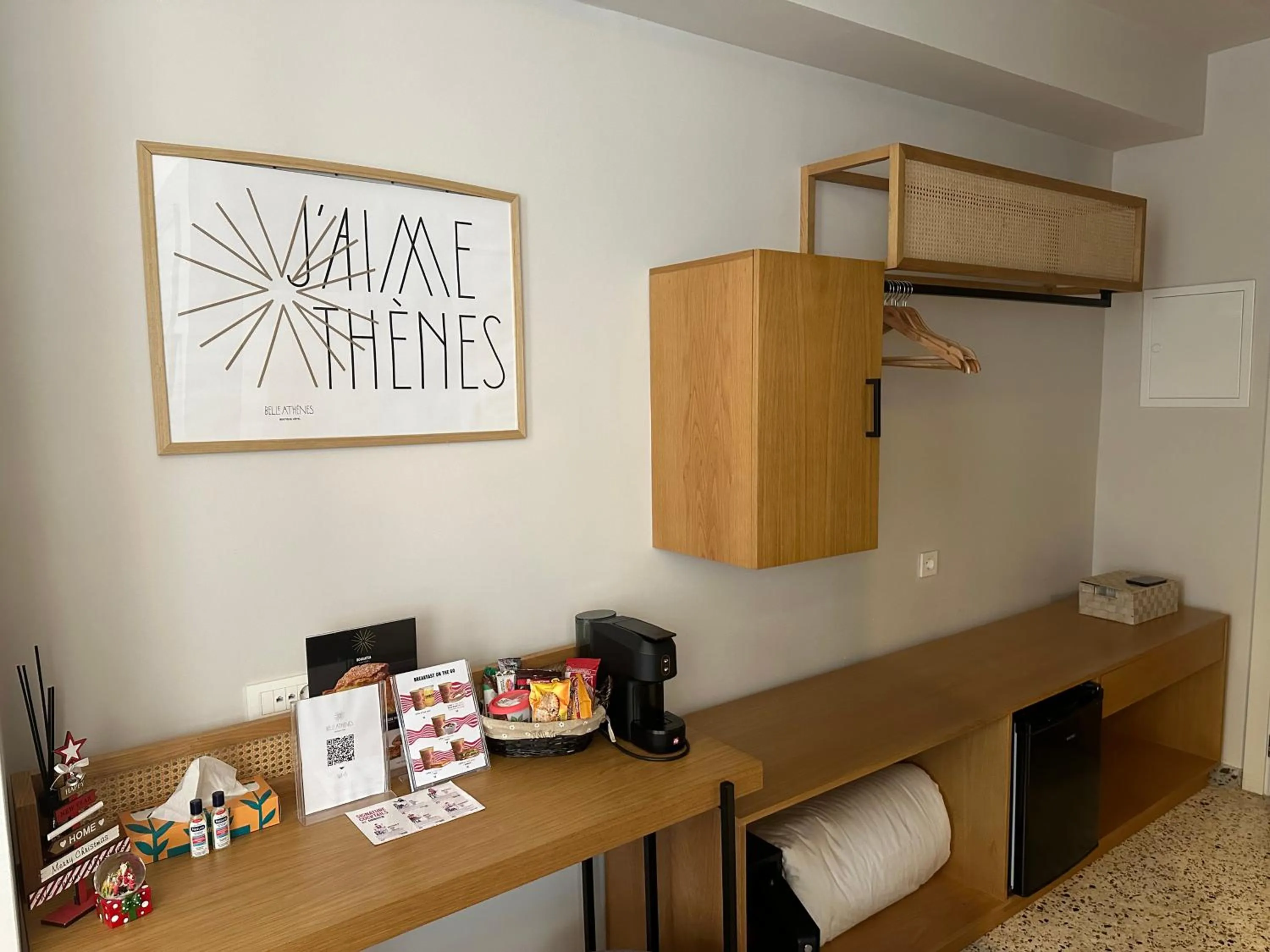 minibar in Belle Athenes - Luxury Rooms at Monastiraki Railway Station