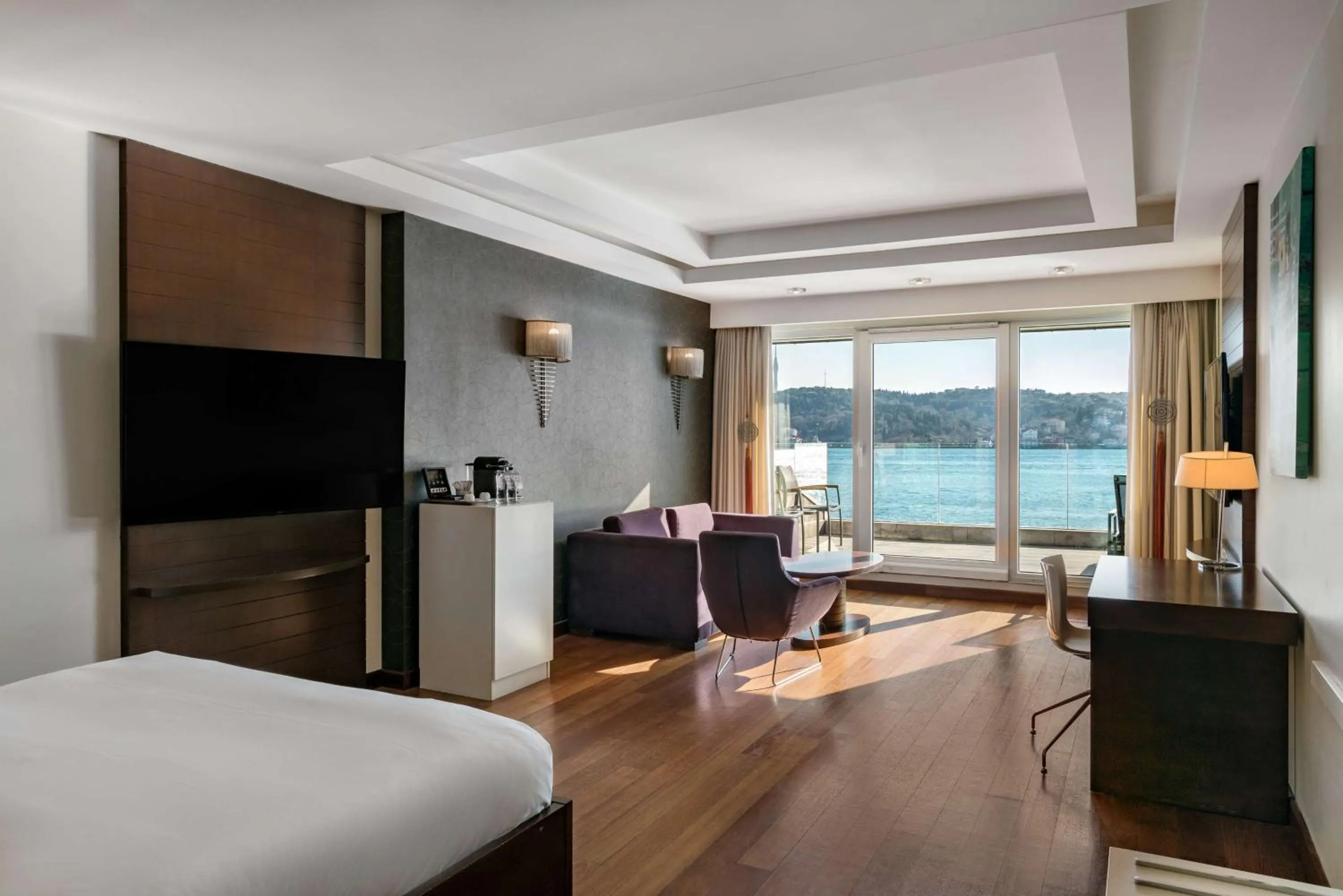 Seating area, Bed in Radisson Blu Bosphorus Hotel