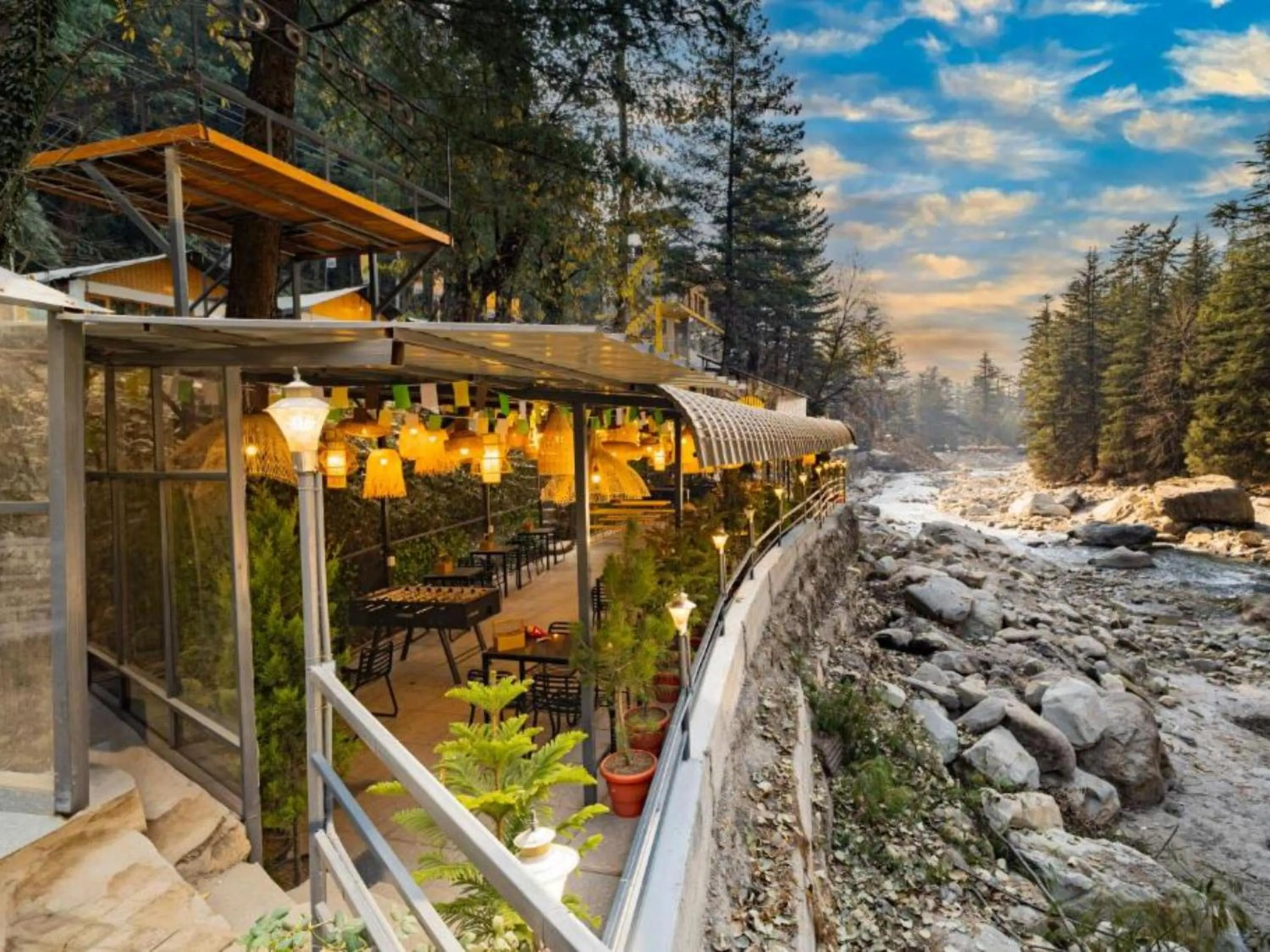 Property building in The Hosteller Kasol, Riverside