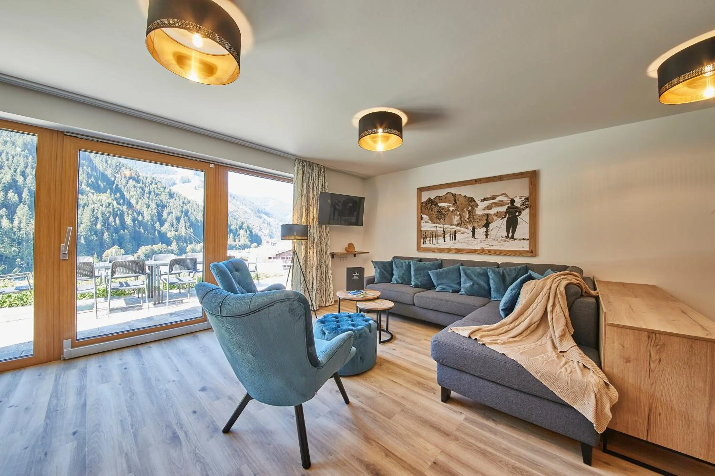 Living room in AlpenParks Chalet & Apartment Steve Lodge Viehhofen