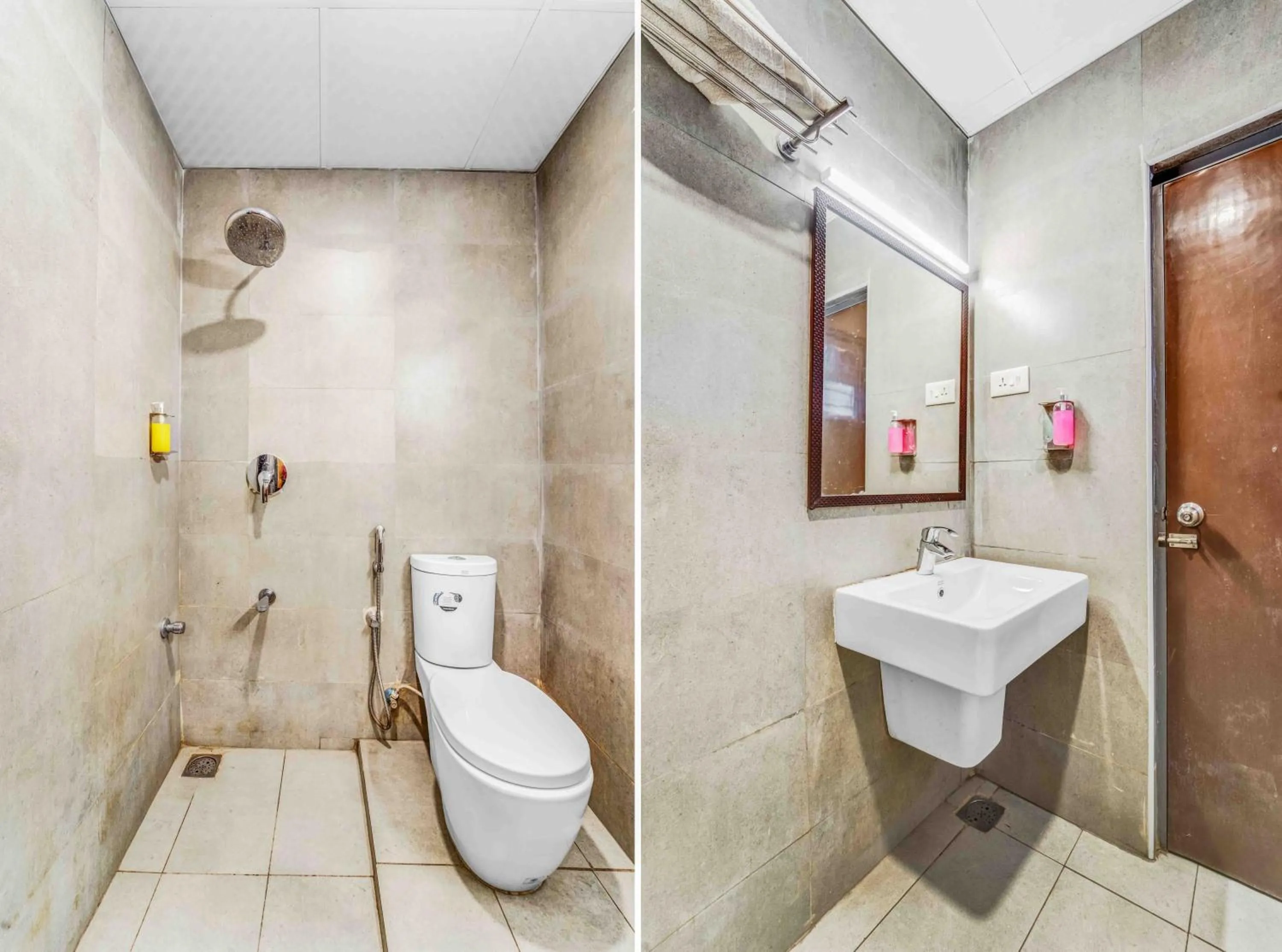 Shower in Rohaan Inn - UPAR Hotels Ashok Nagar