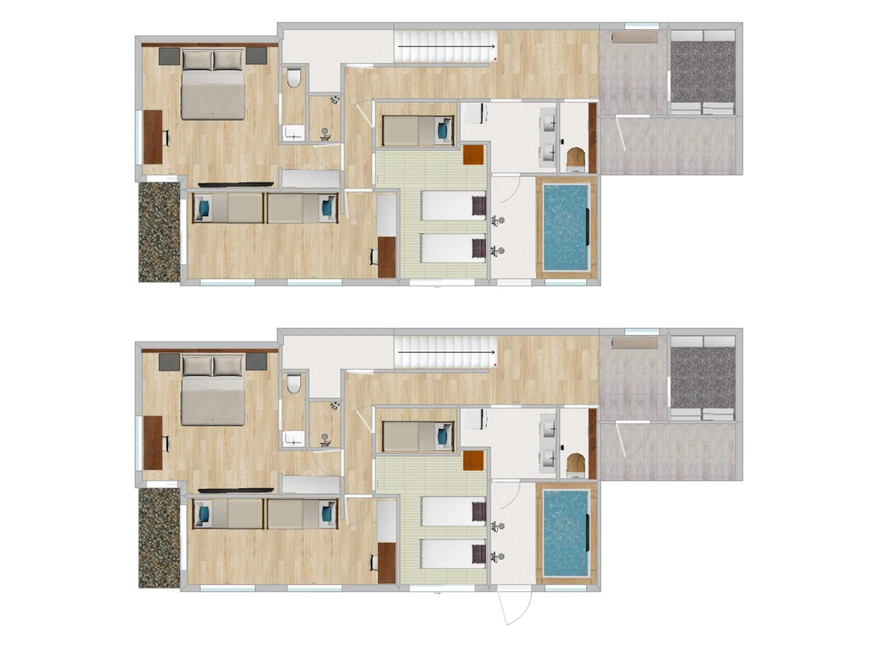 Floor plan in Silver Maple Chalet by Hakuba White Fox Company