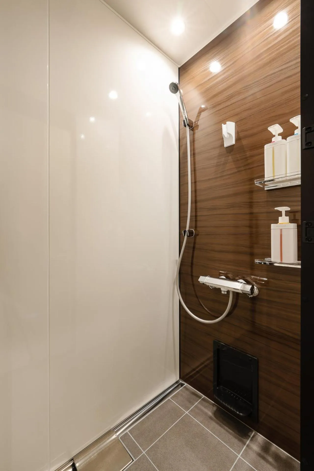 Shower in Silver Maple Chalet by Hakuba White Fox Company