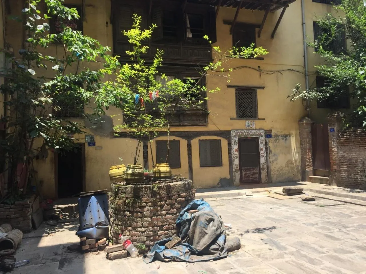 Inner courtyard view in Bhrikuti Stay - Patan Durbar Square