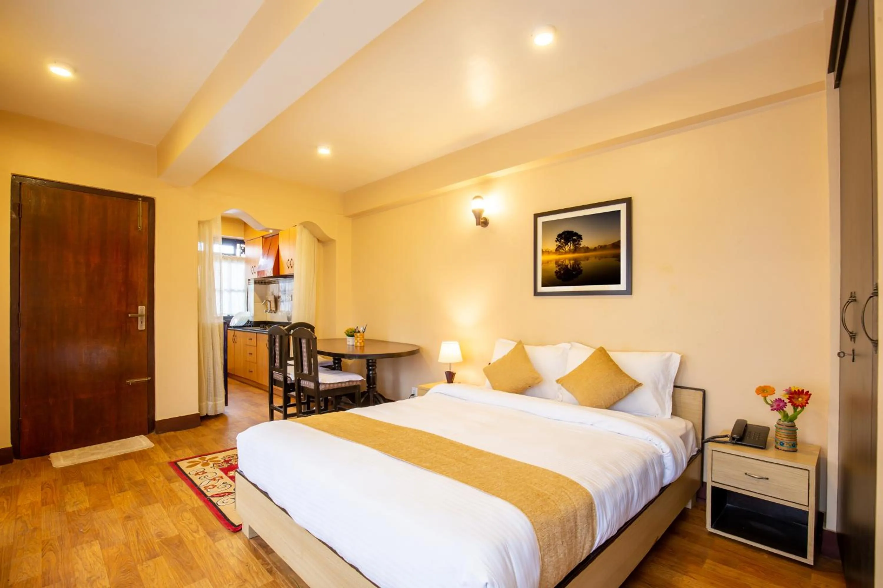 Bed in Bhrikuti Stay - Patan Durbar Square