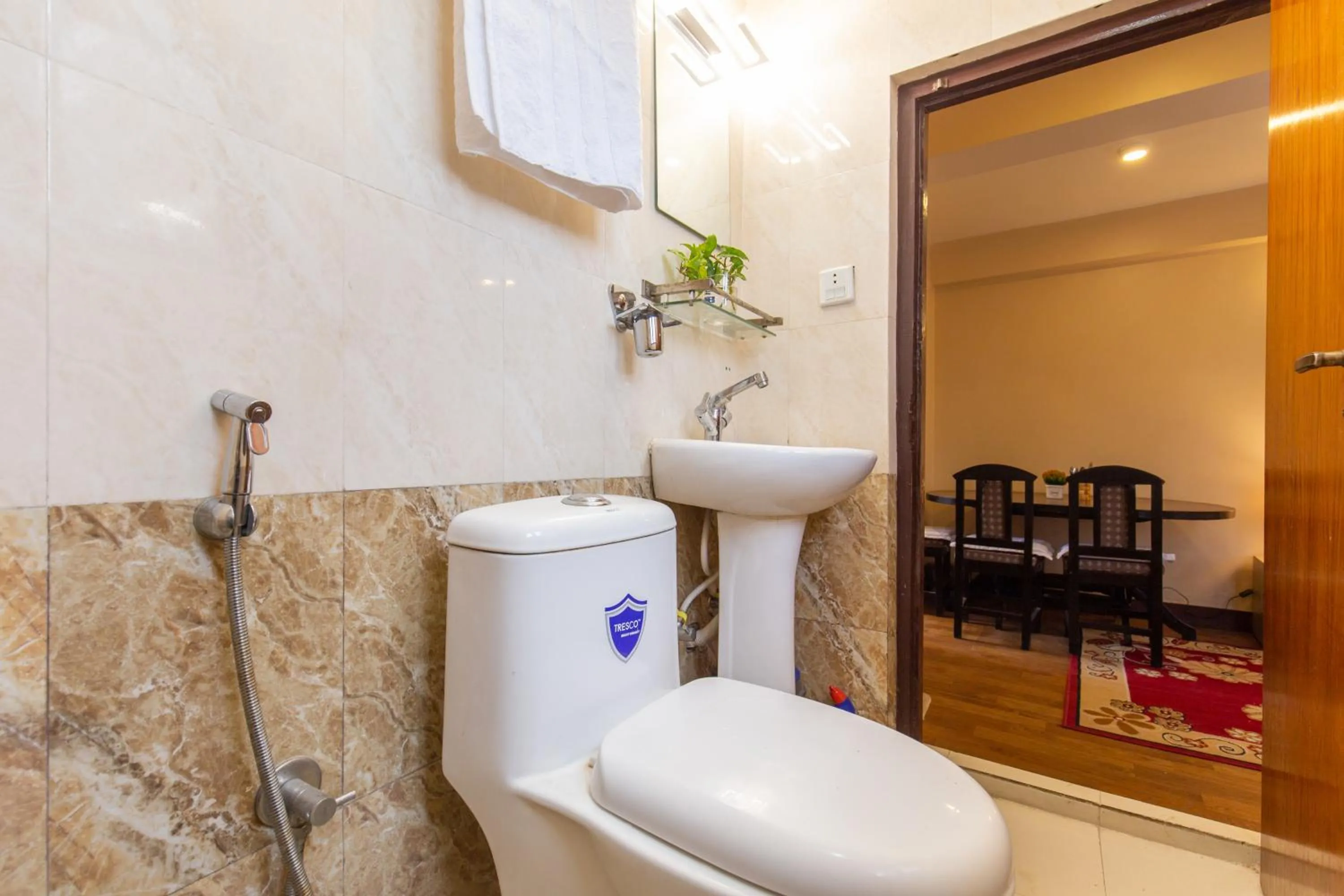 Toilet in Bhrikuti Stay - Patan Durbar Square