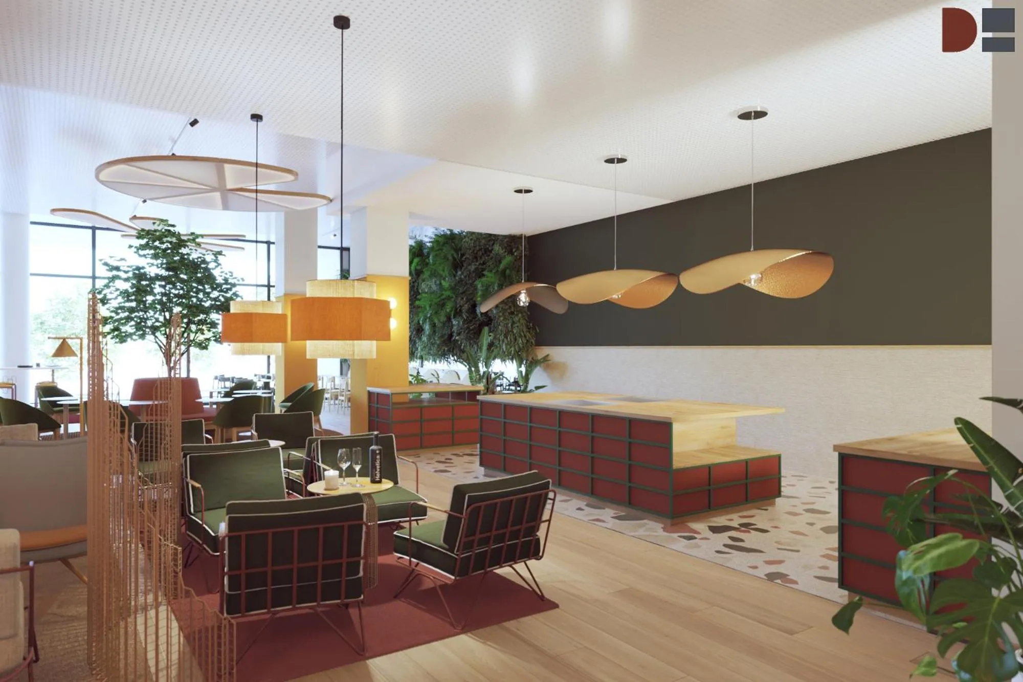 Lobby or reception in B&B HOTEL Geneva Airport