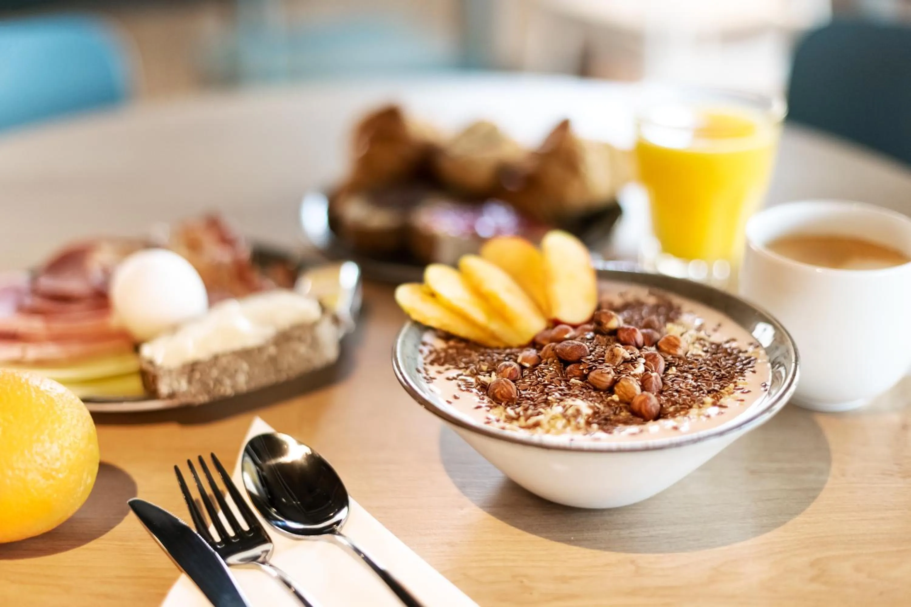 Buffet breakfast in B&B HOTEL Geneva Airport