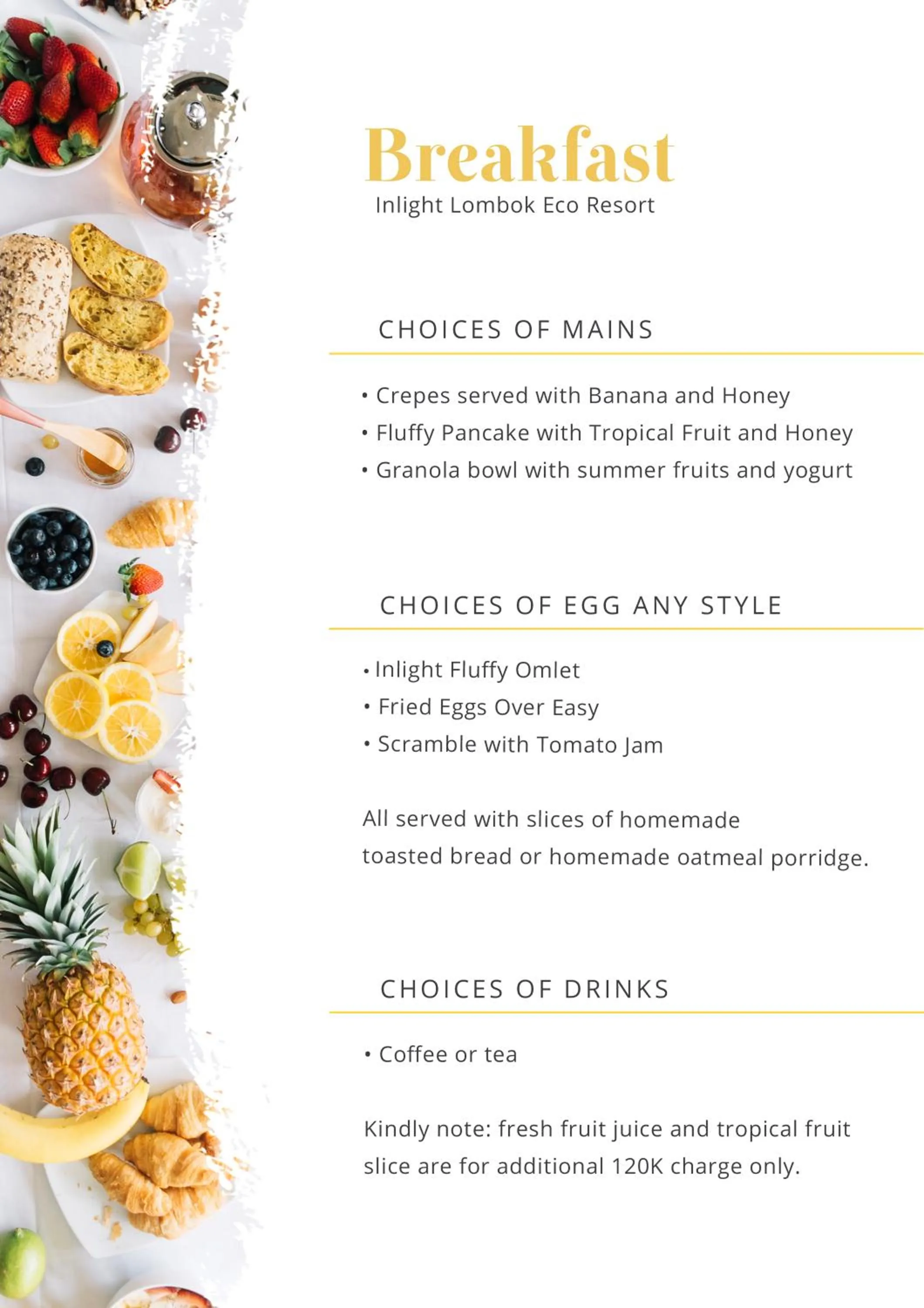 Restaurant/places to eat in Inlight Lombok Beach Hotel