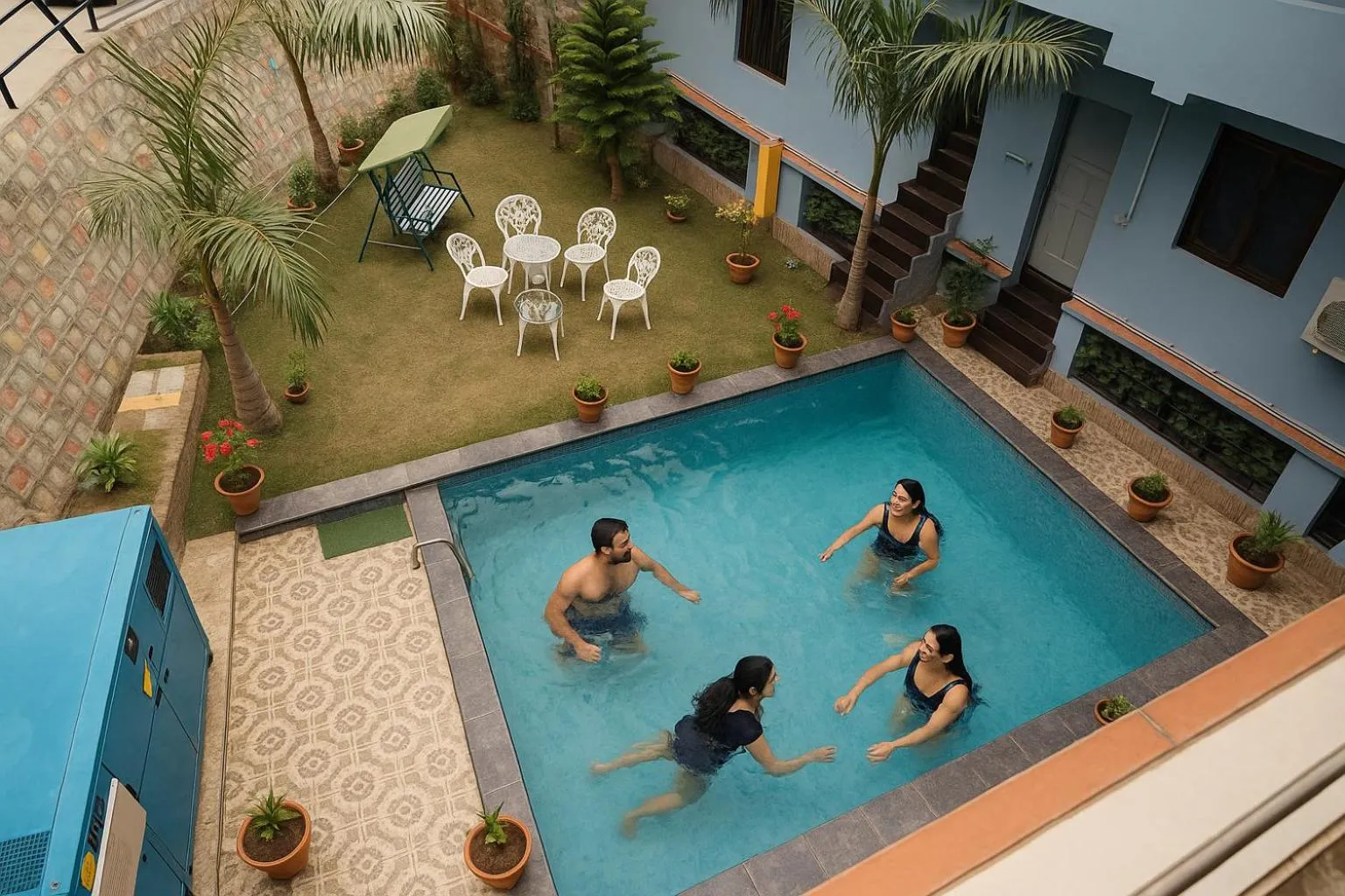 Swimming pool in Hotel Cordelia Inn - Swimming Pool & Spa