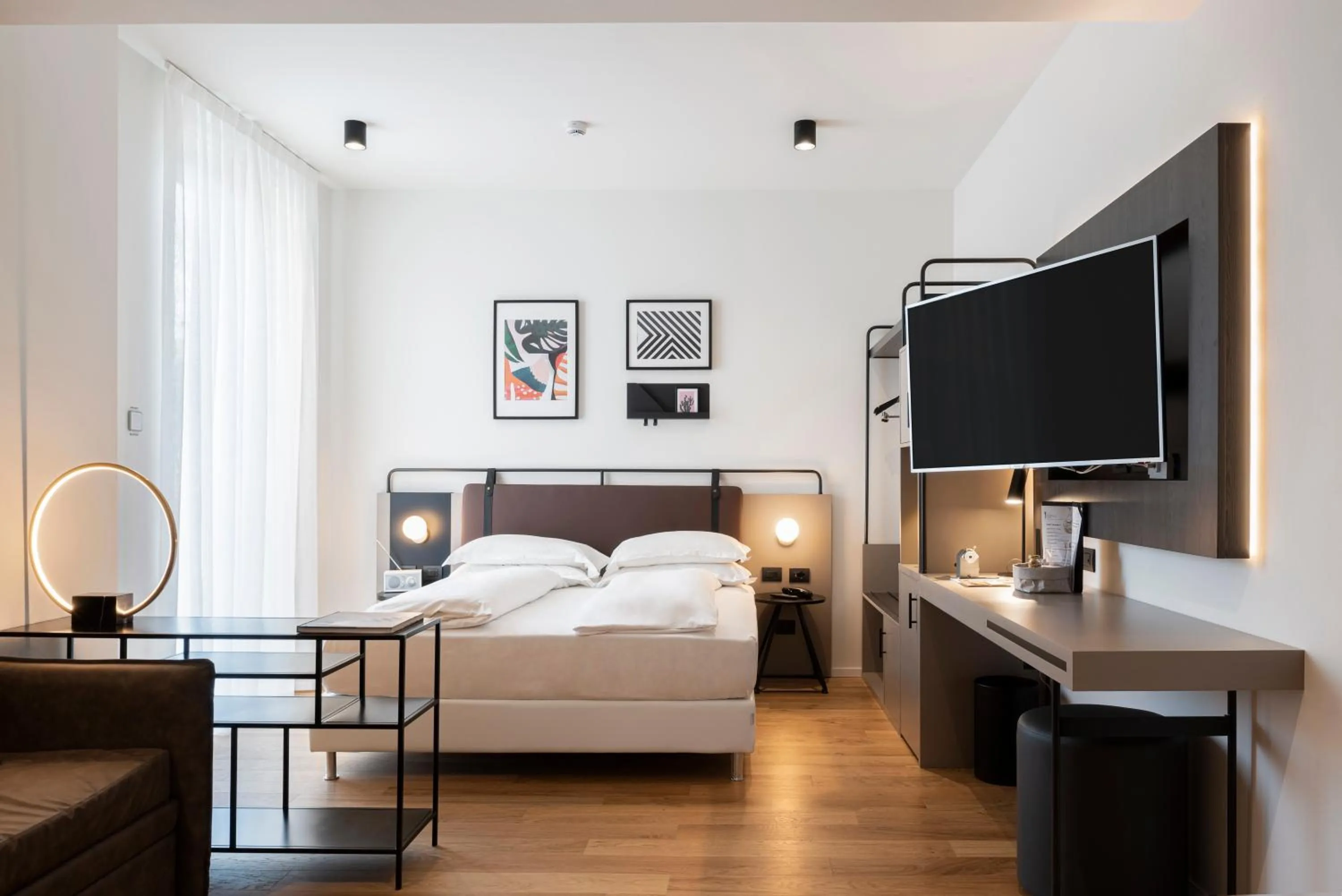 Bedroom, Bed in I Portici Hotel Bologna