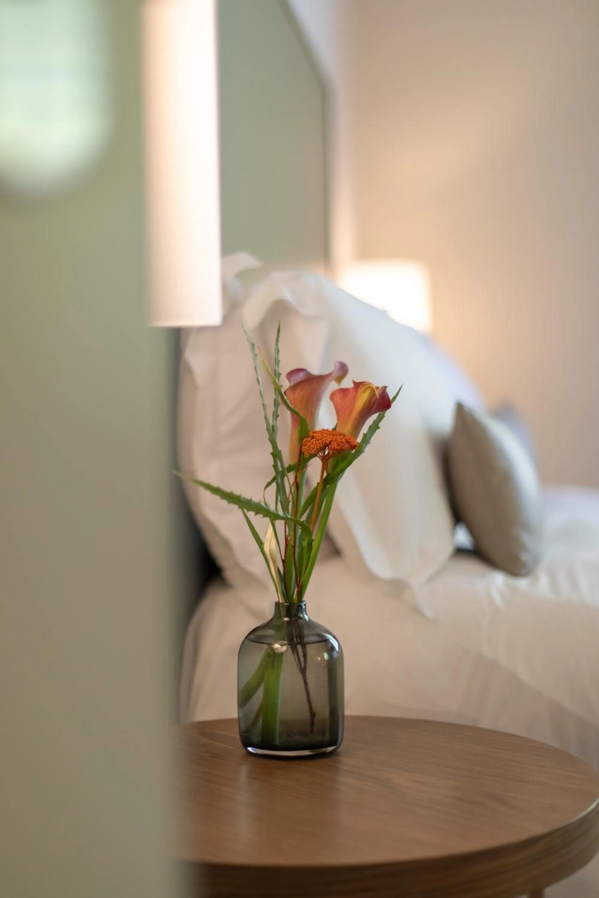 Decorative detail, Bed in I Portici Hotel Bologna