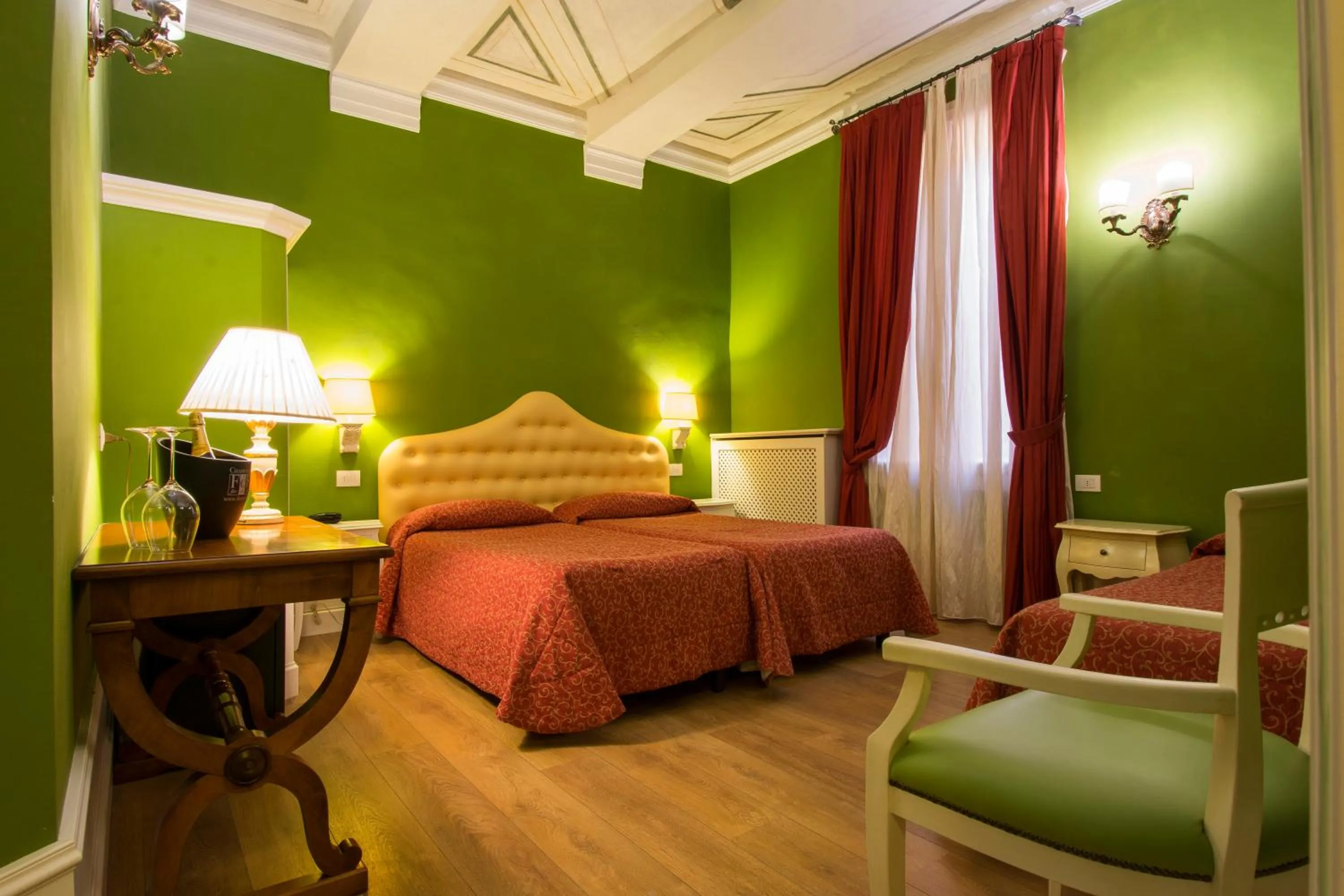 Bed in Hotel Pedrini