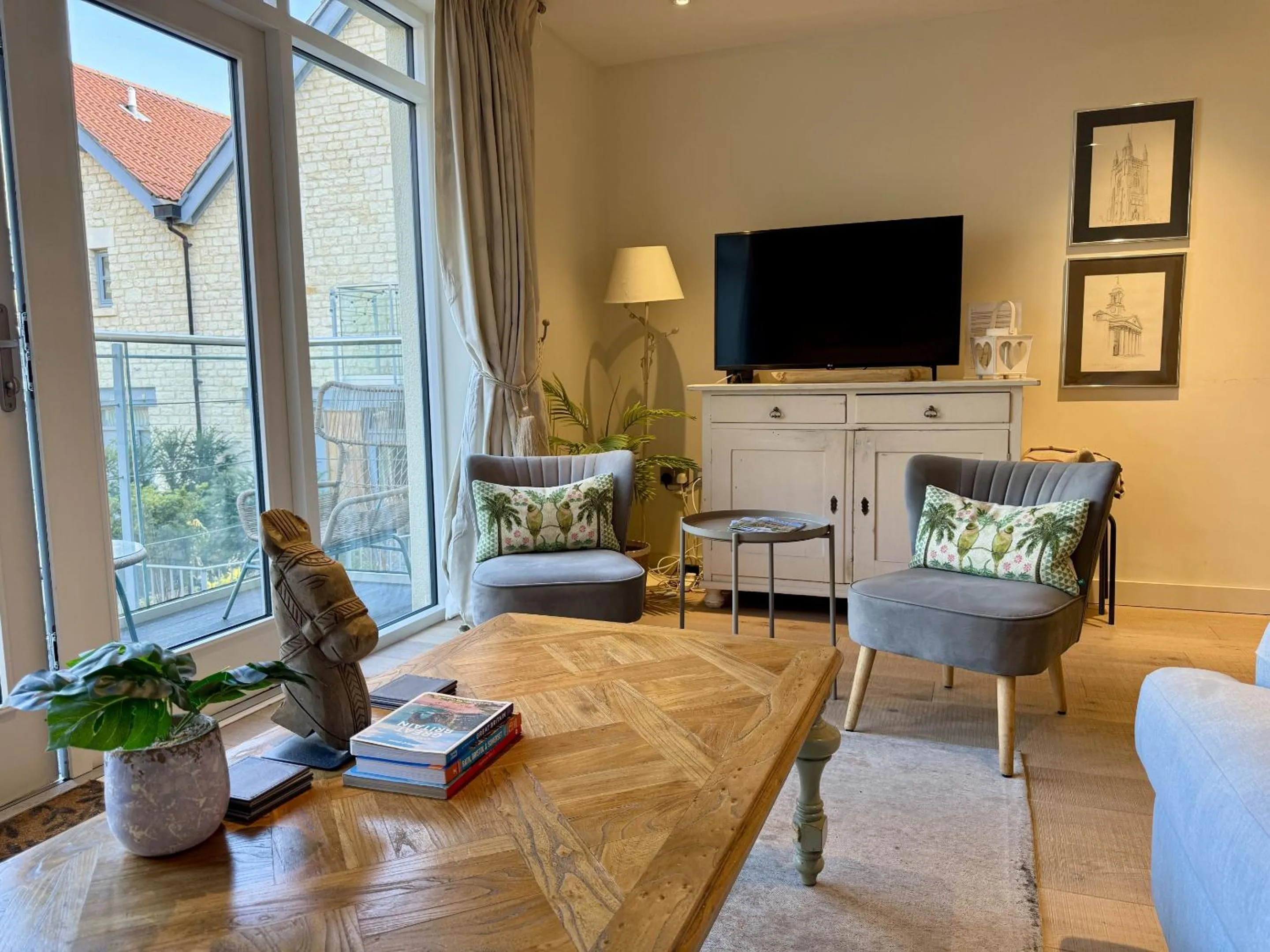 Living room in Walcot Yard with parking, Bath Keys