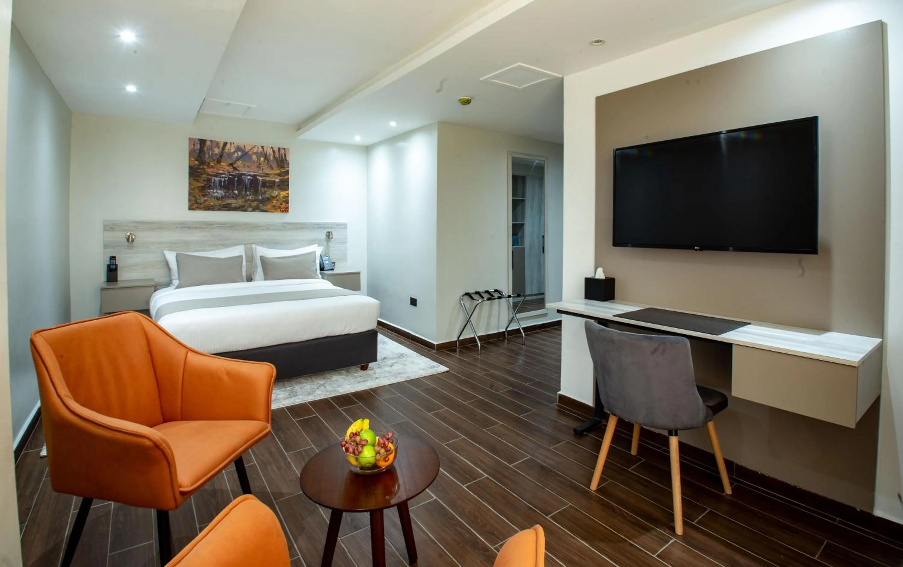 Bed in Hotel Mokka City