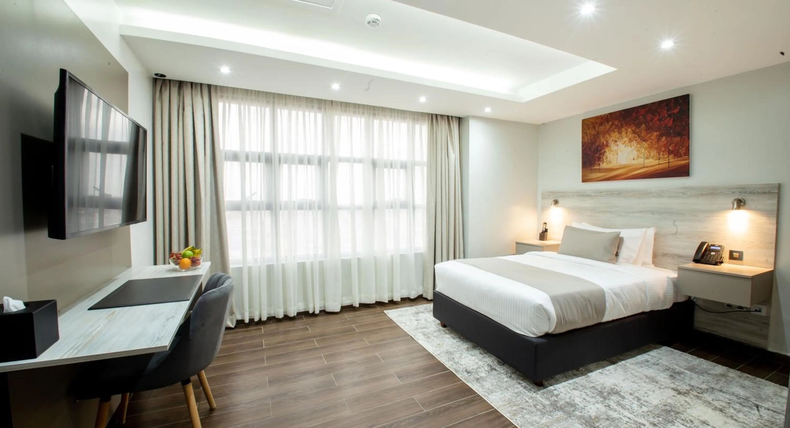 Bed in Hotel Mokka City