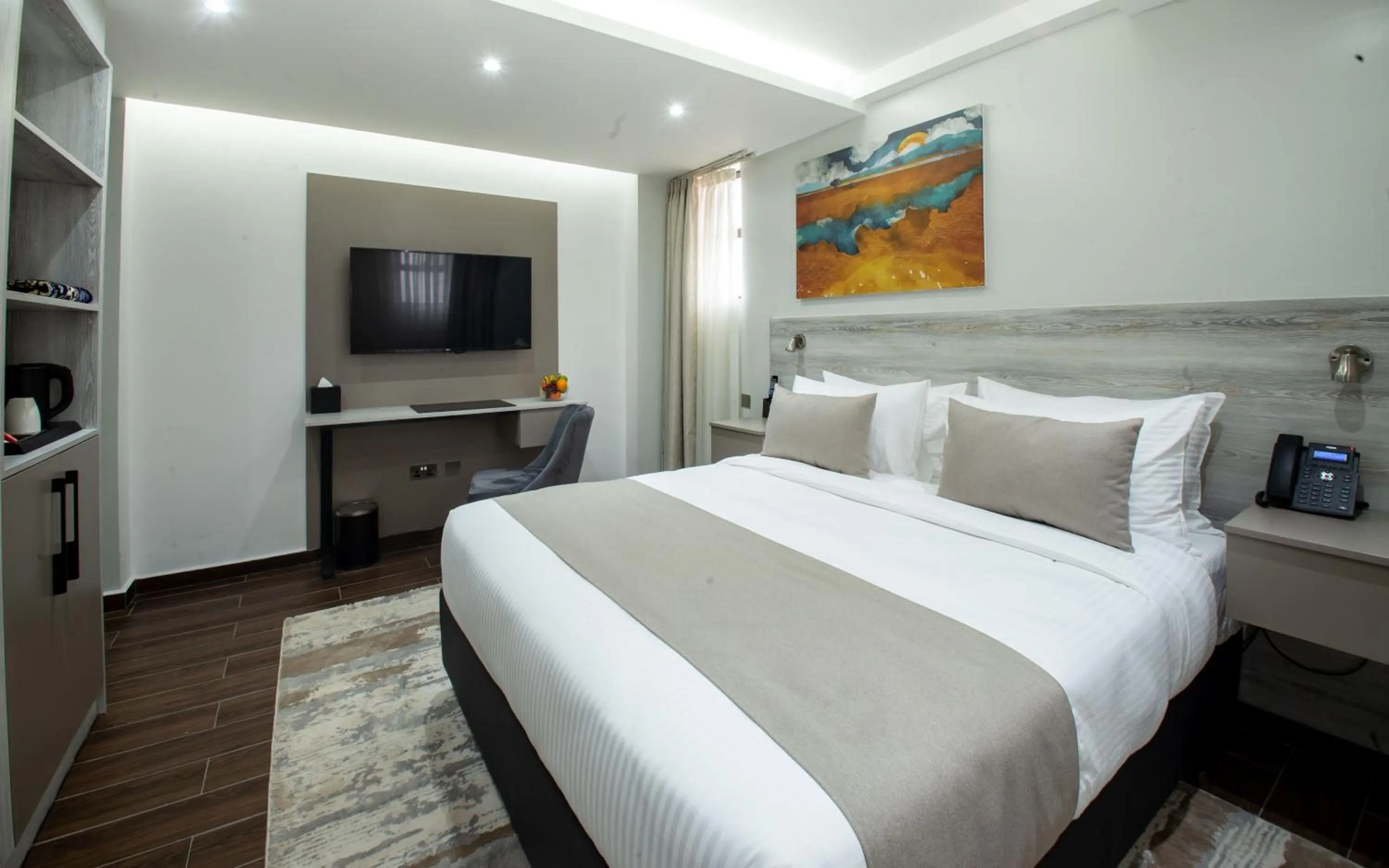 Bed in Hotel Mokka City