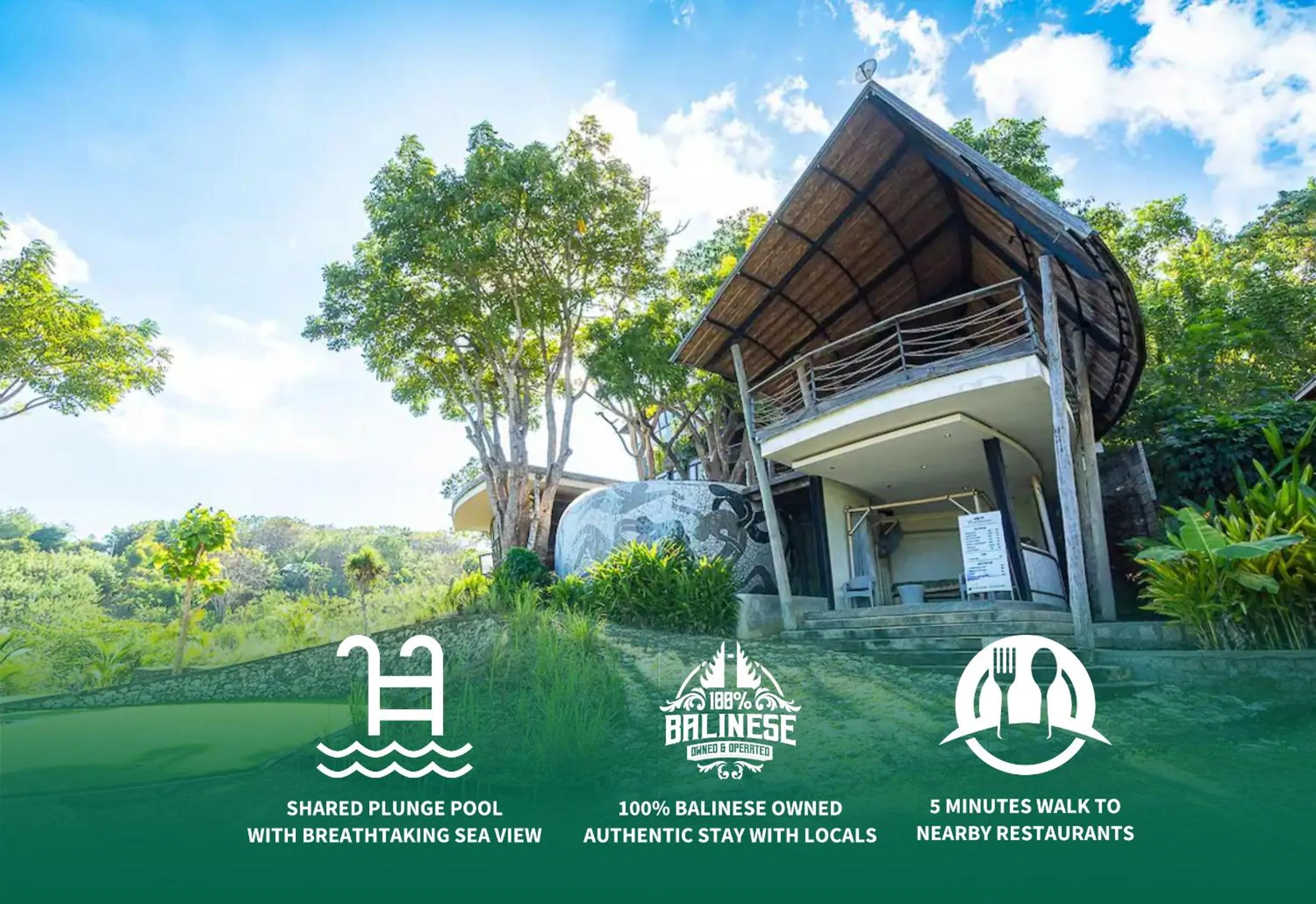 Property building in Bong Hostel Nusa Lembongan by Bukit Vista