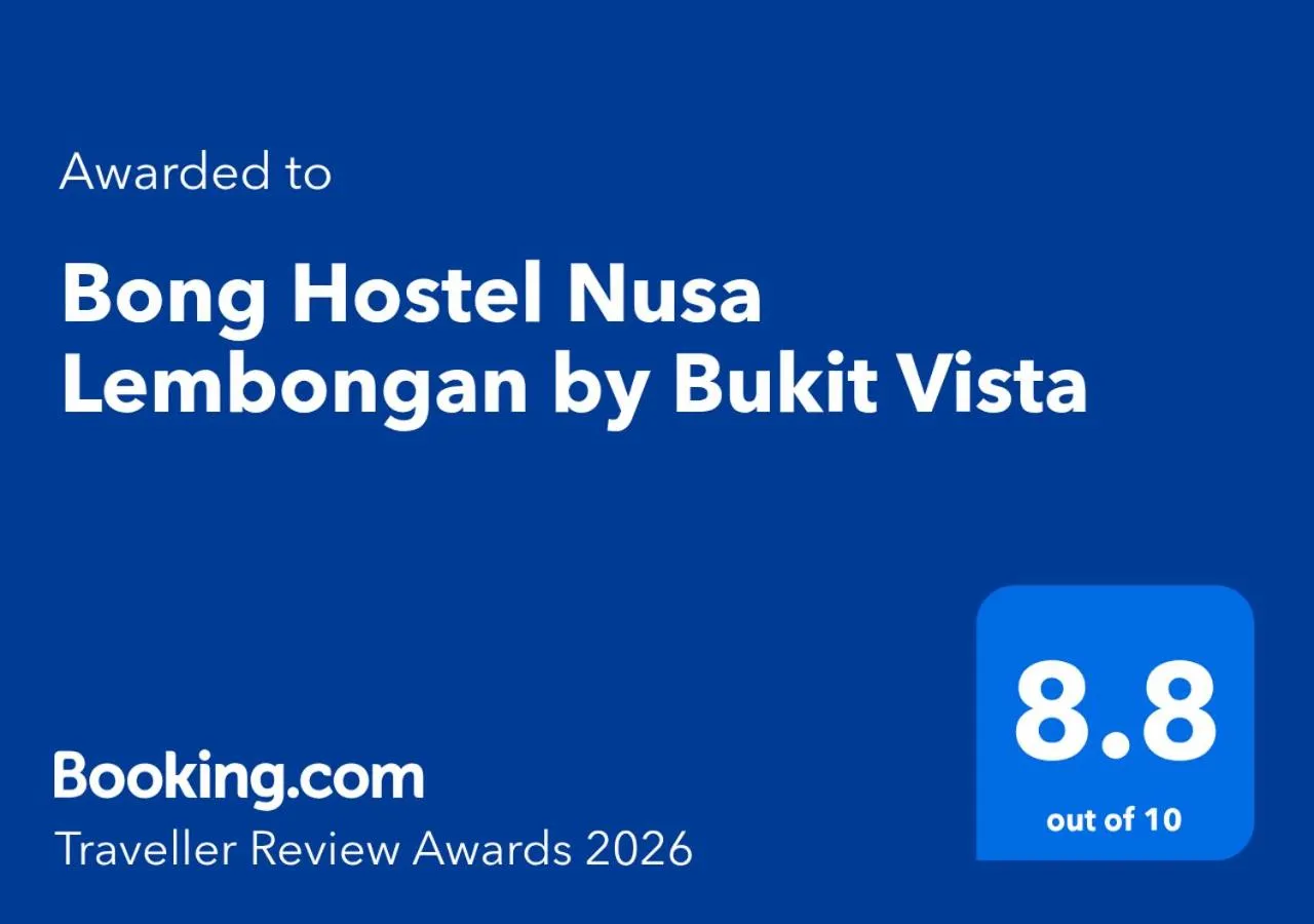 Certificate/Award in Bong Hostel Nusa Lembongan by Bukit Vista