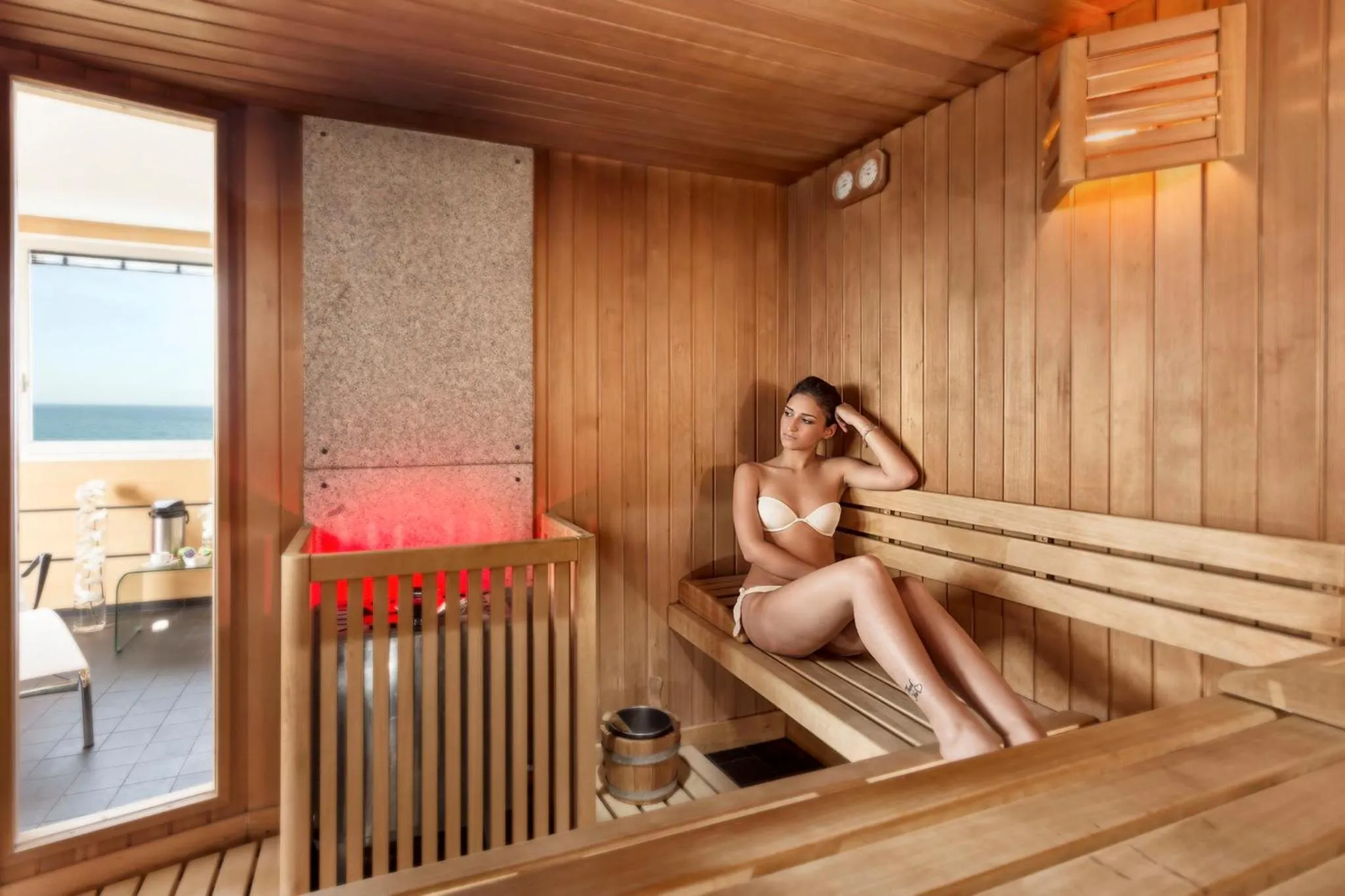 Sauna in Hotel Michelangelo