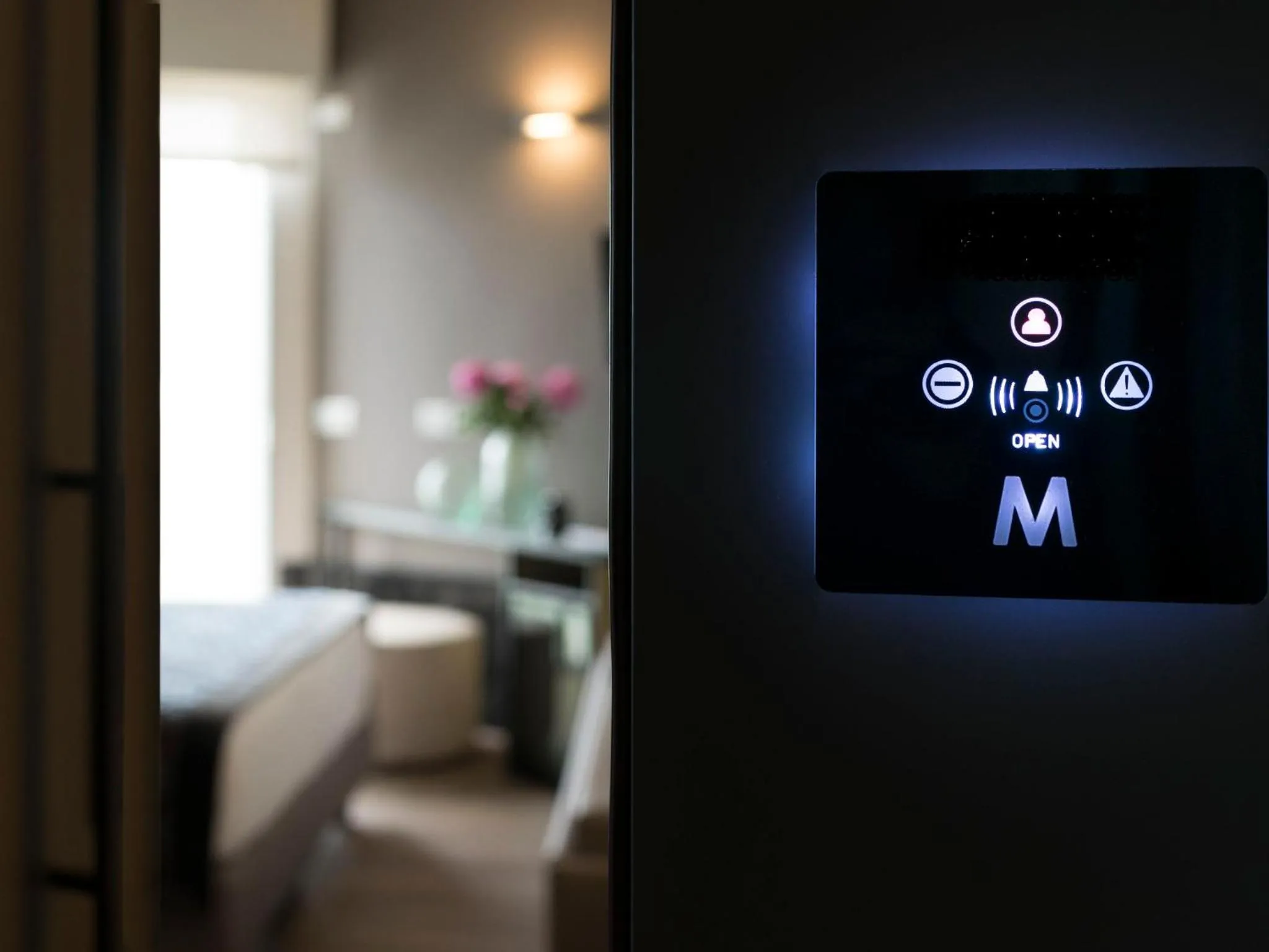 Bed in Hotel Michelangelo