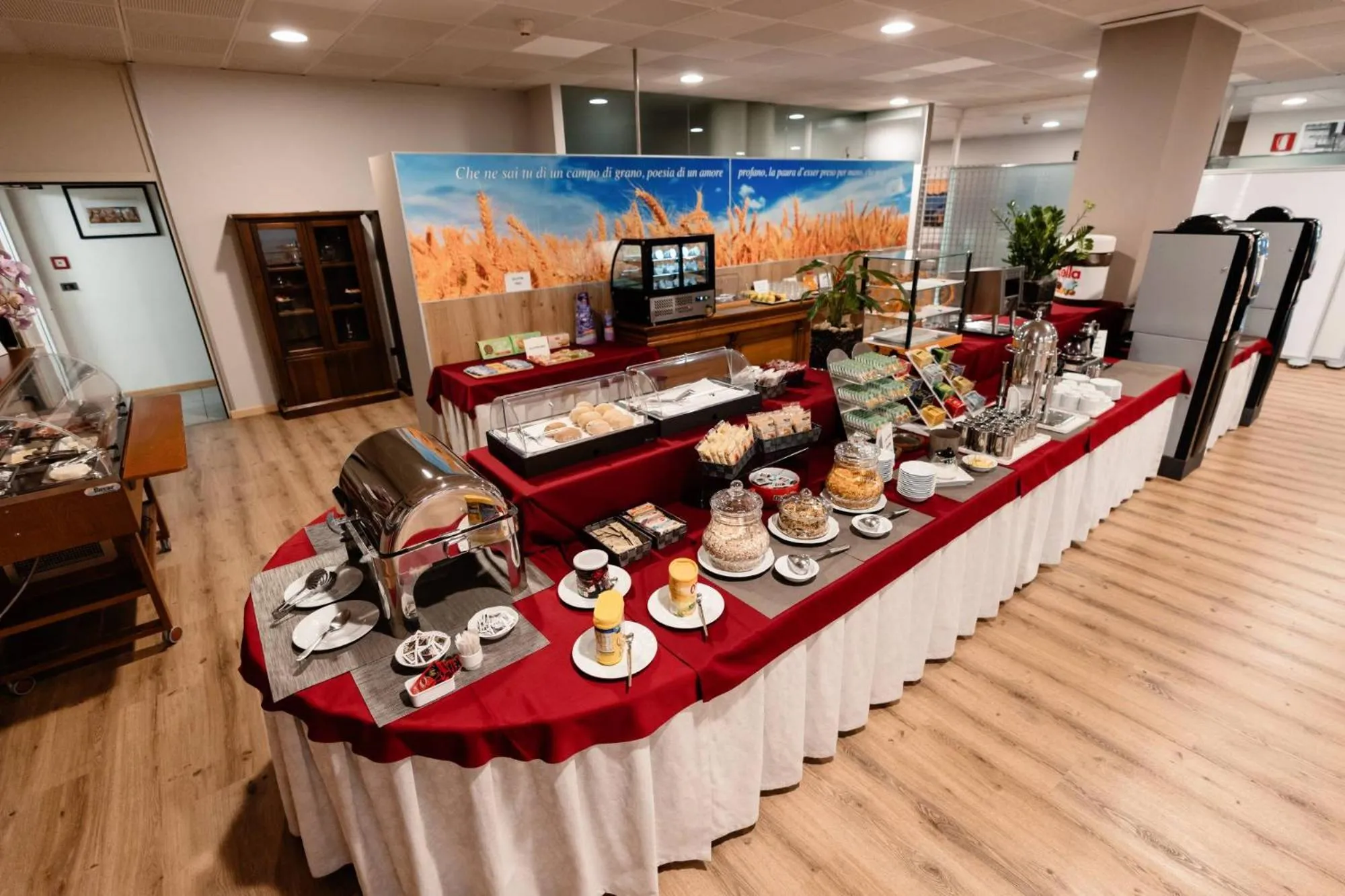 Buffet breakfast in Hotel Ristorante I Castelli
