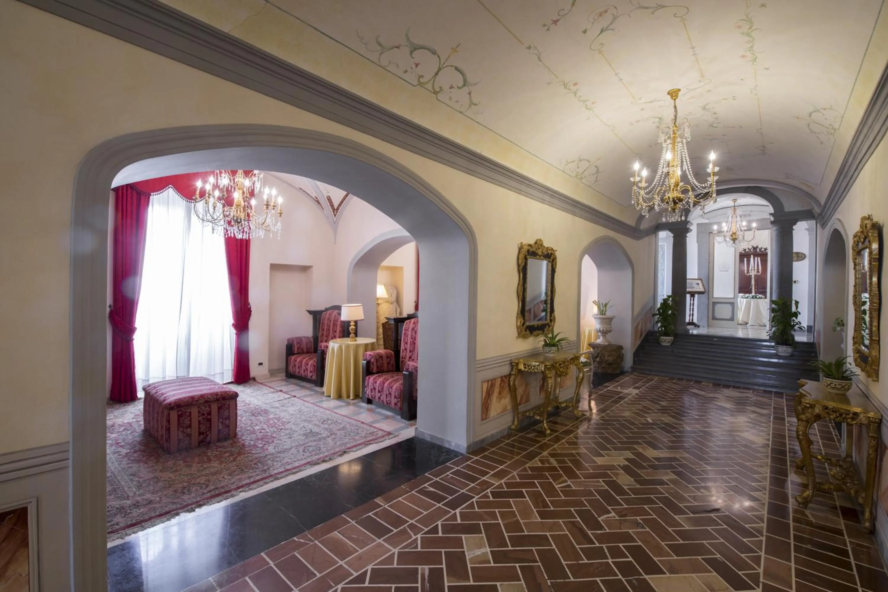 Lobby or reception in Villa Tuscolana