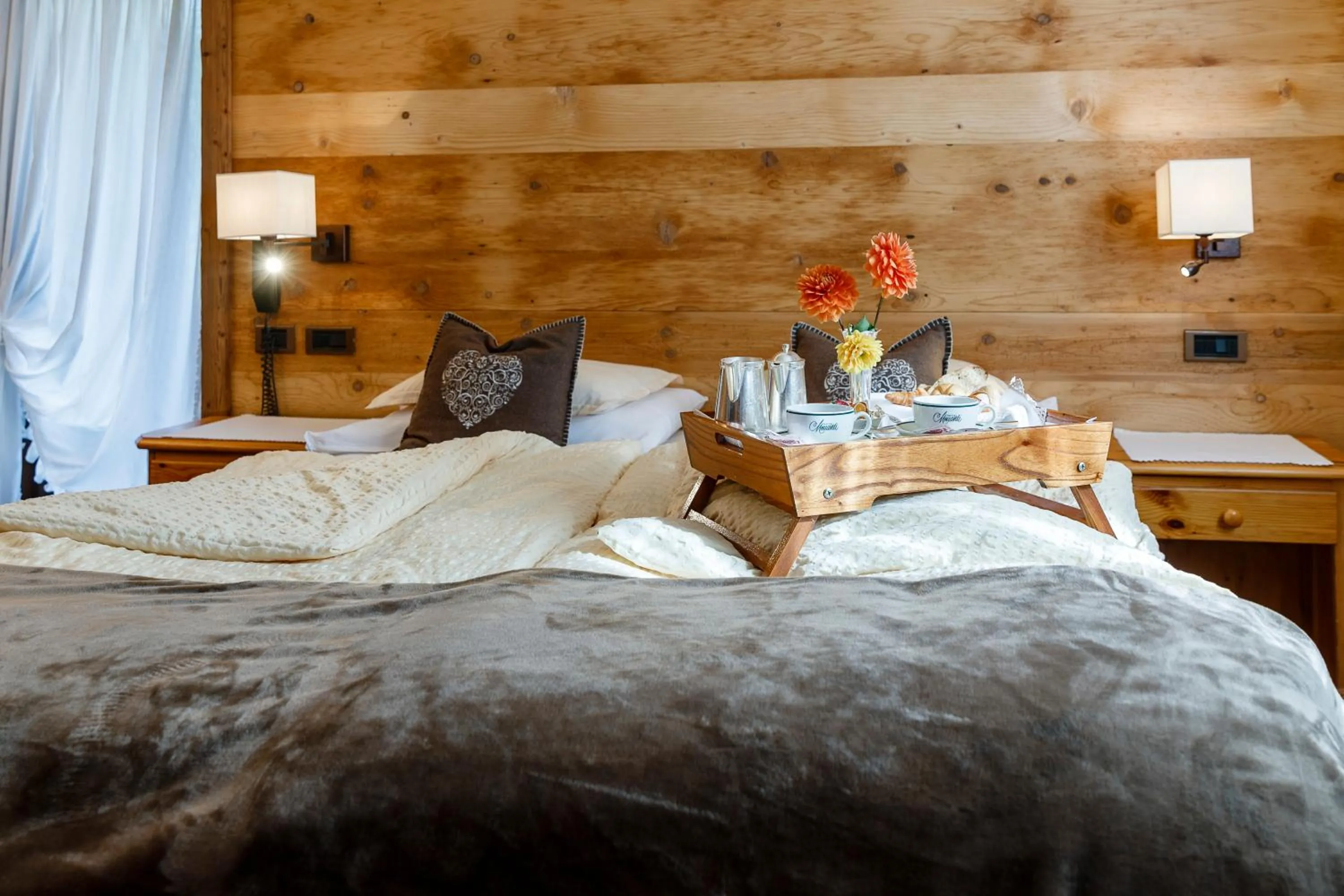 Bed in Hotel Menardi