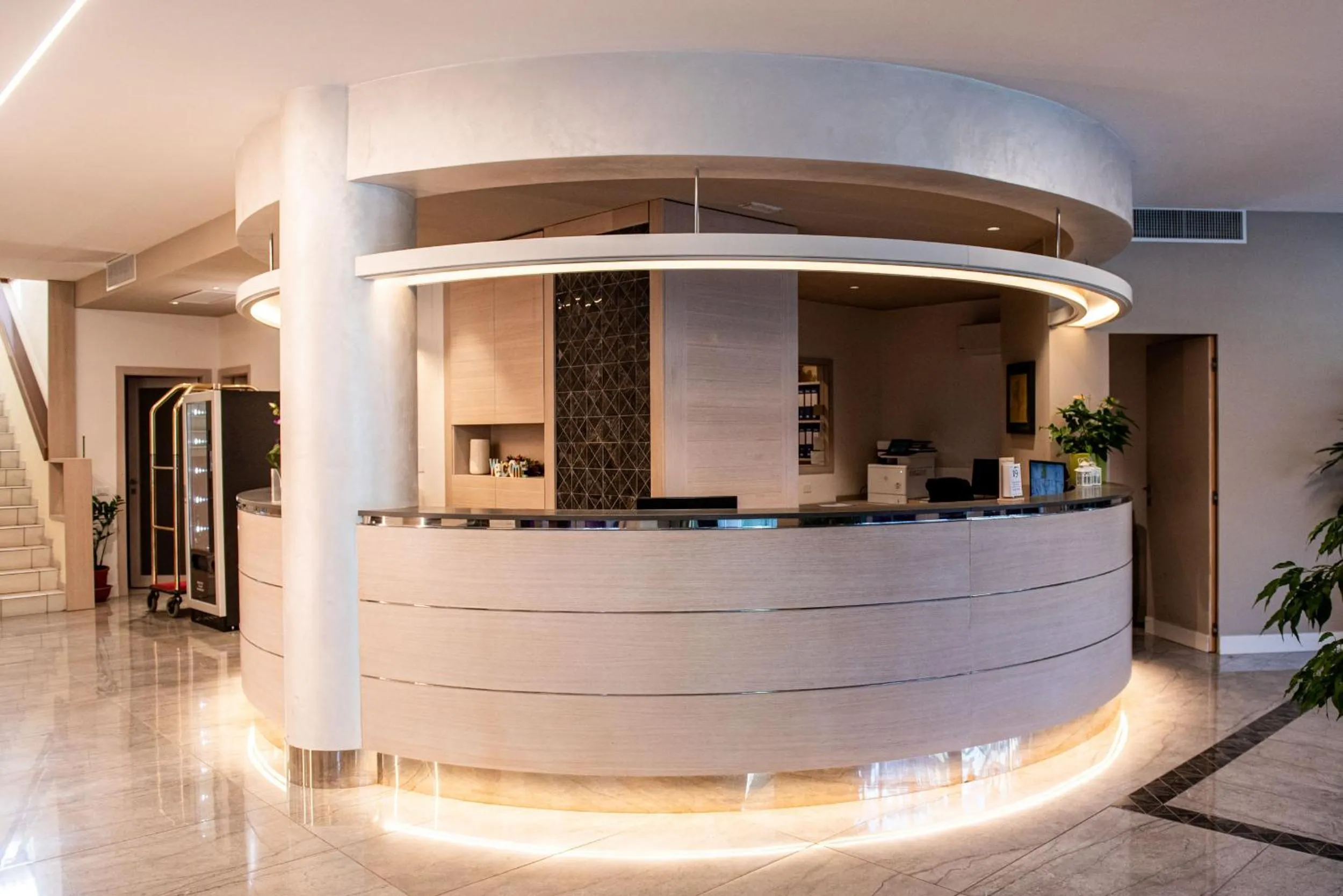 Lobby or reception in Hotel Olimpia