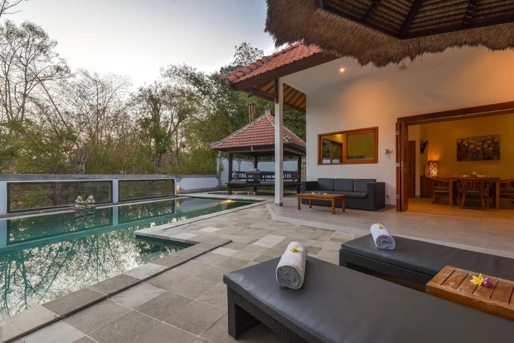 Pool view in Villa Punyan