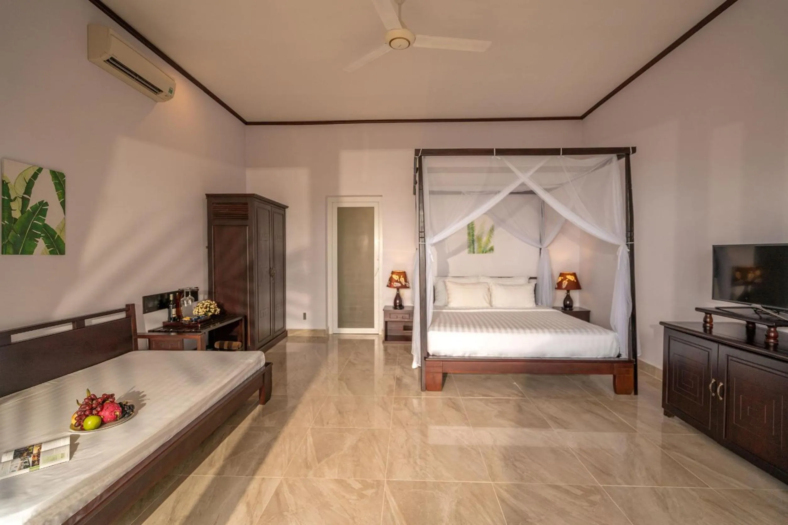 Bed in Sea Sense Resort