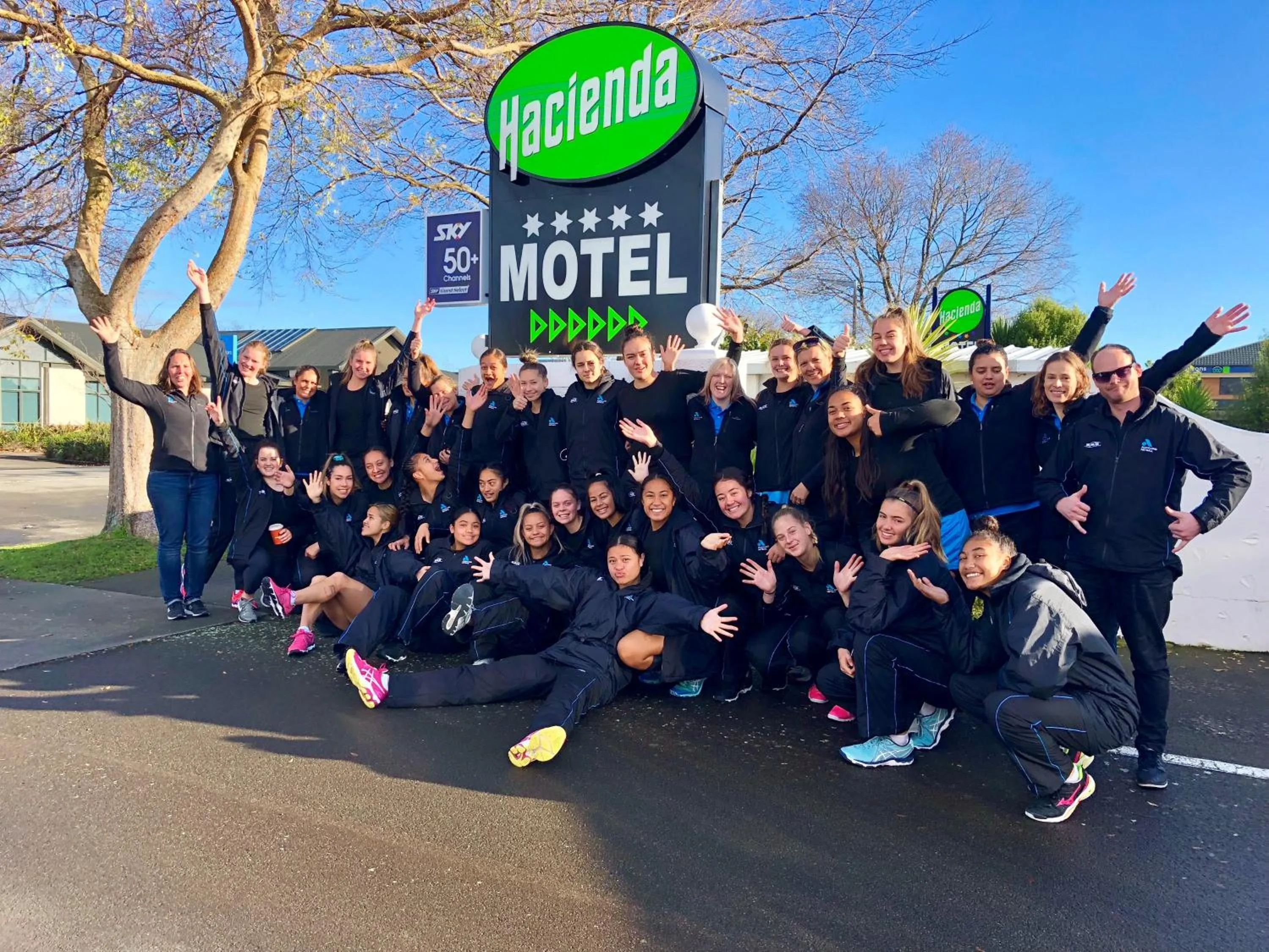 People in Hacienda Motor Lodge