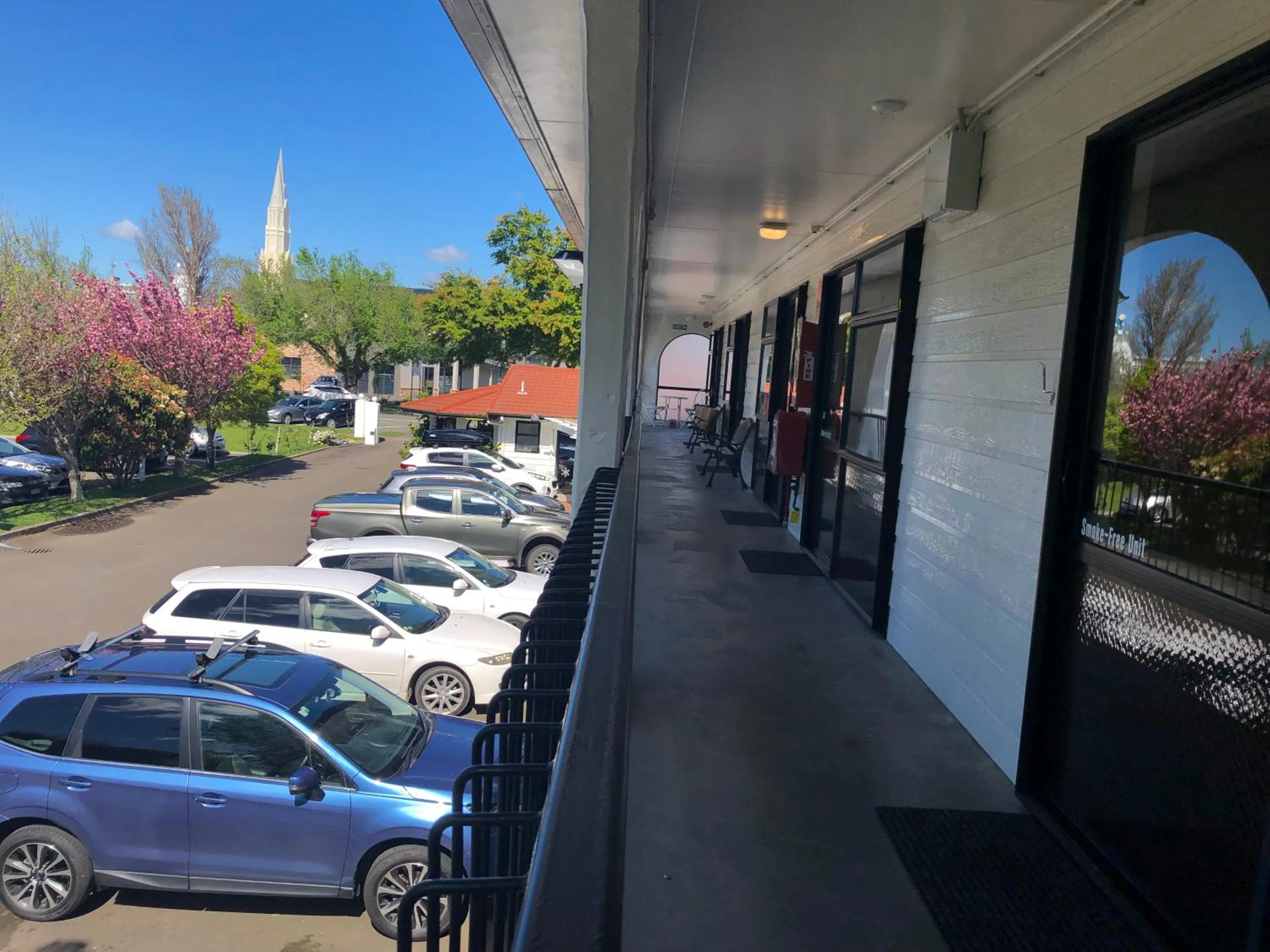 Balcony/Terrace in Hacienda Motor Lodge
