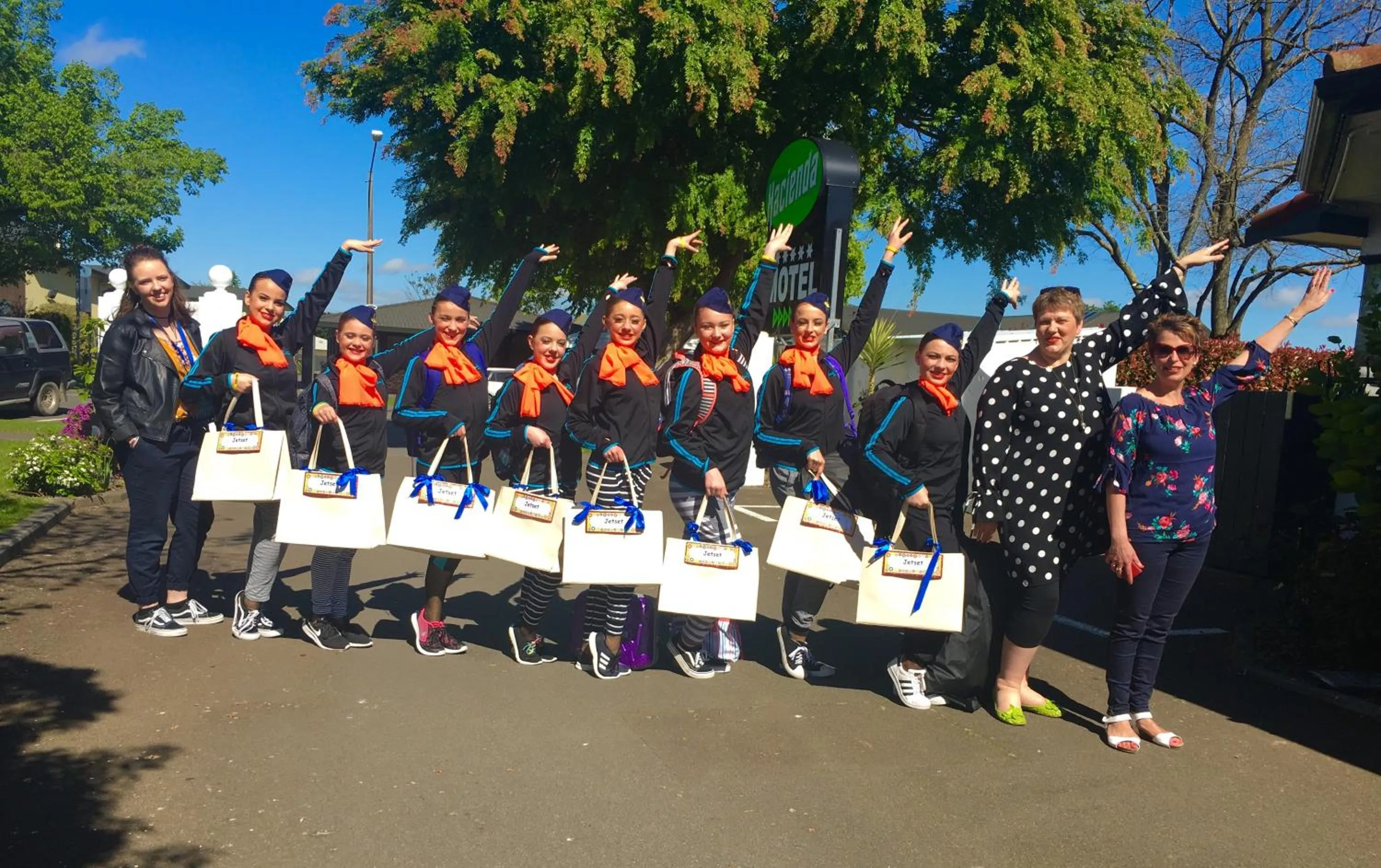 People in Hacienda Motor Lodge