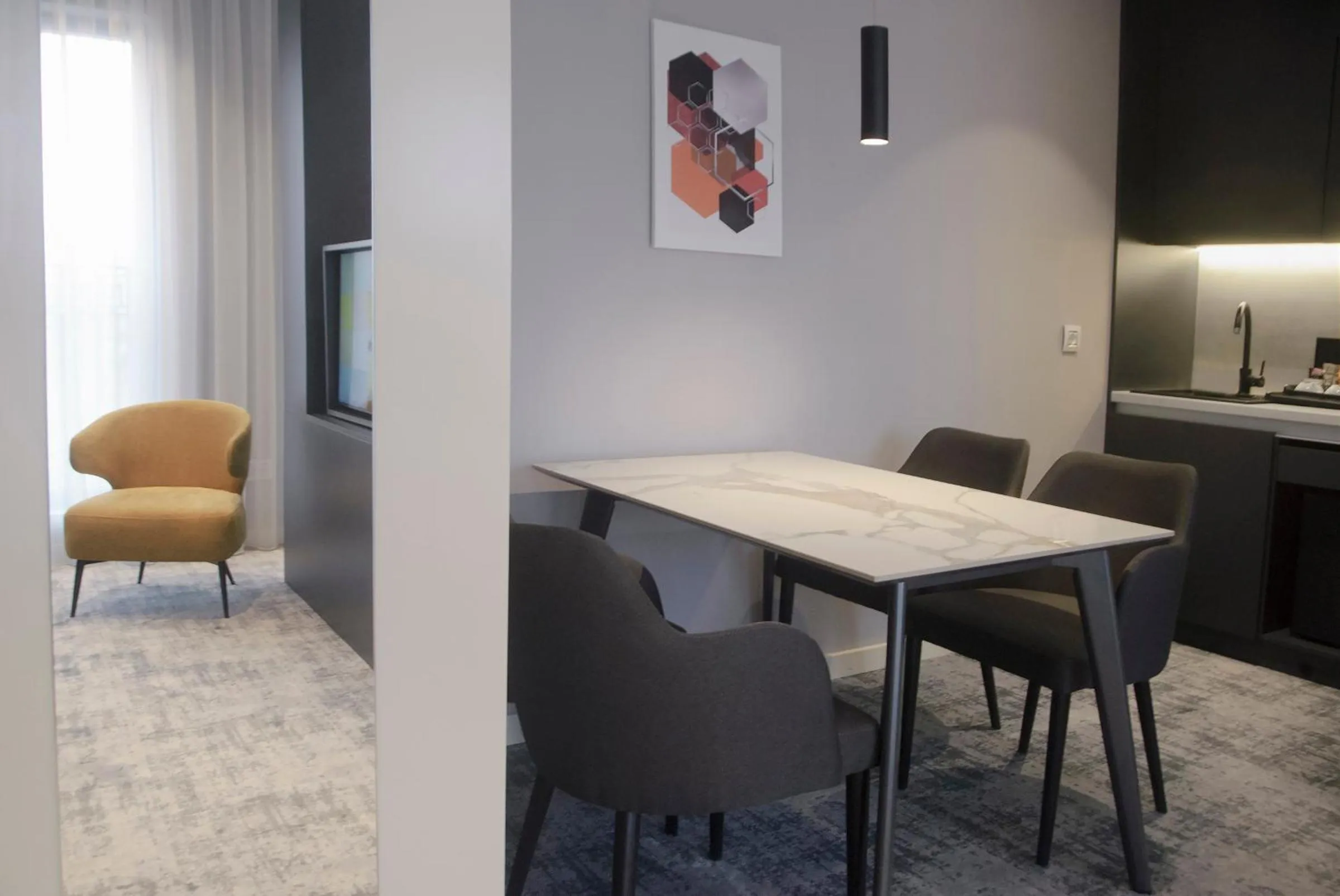 Dining area in H41 Luxury Suites